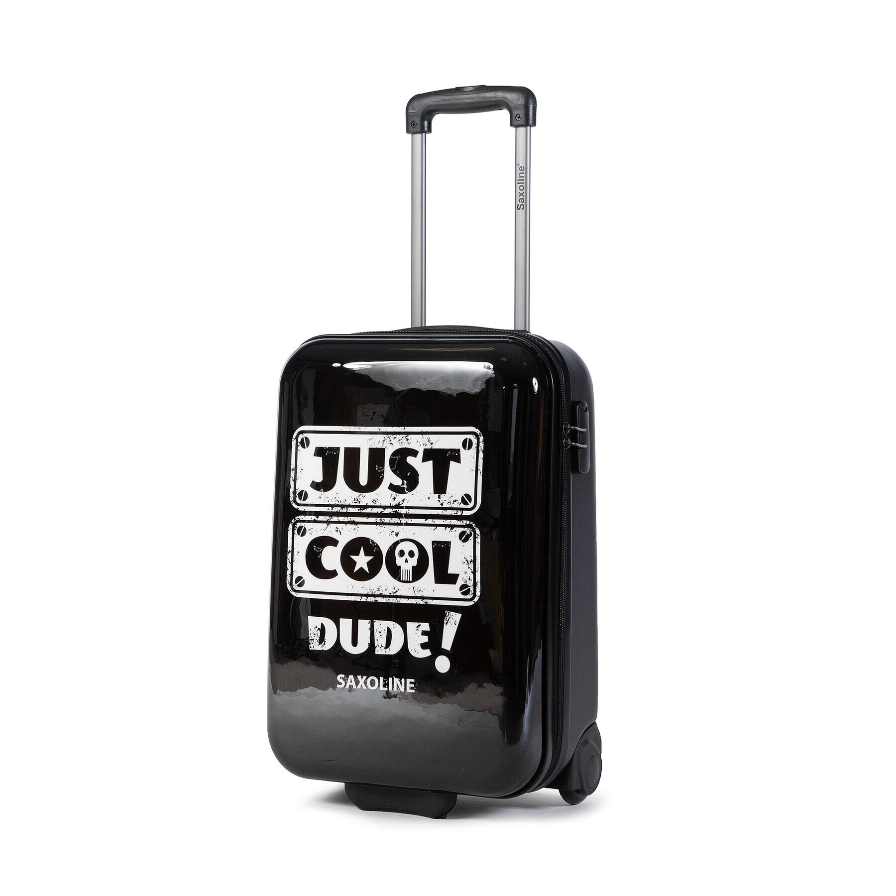 Saxoline Малък твърд куфар Just Cool 1393C0.49.06 Черен - Pepit.bg