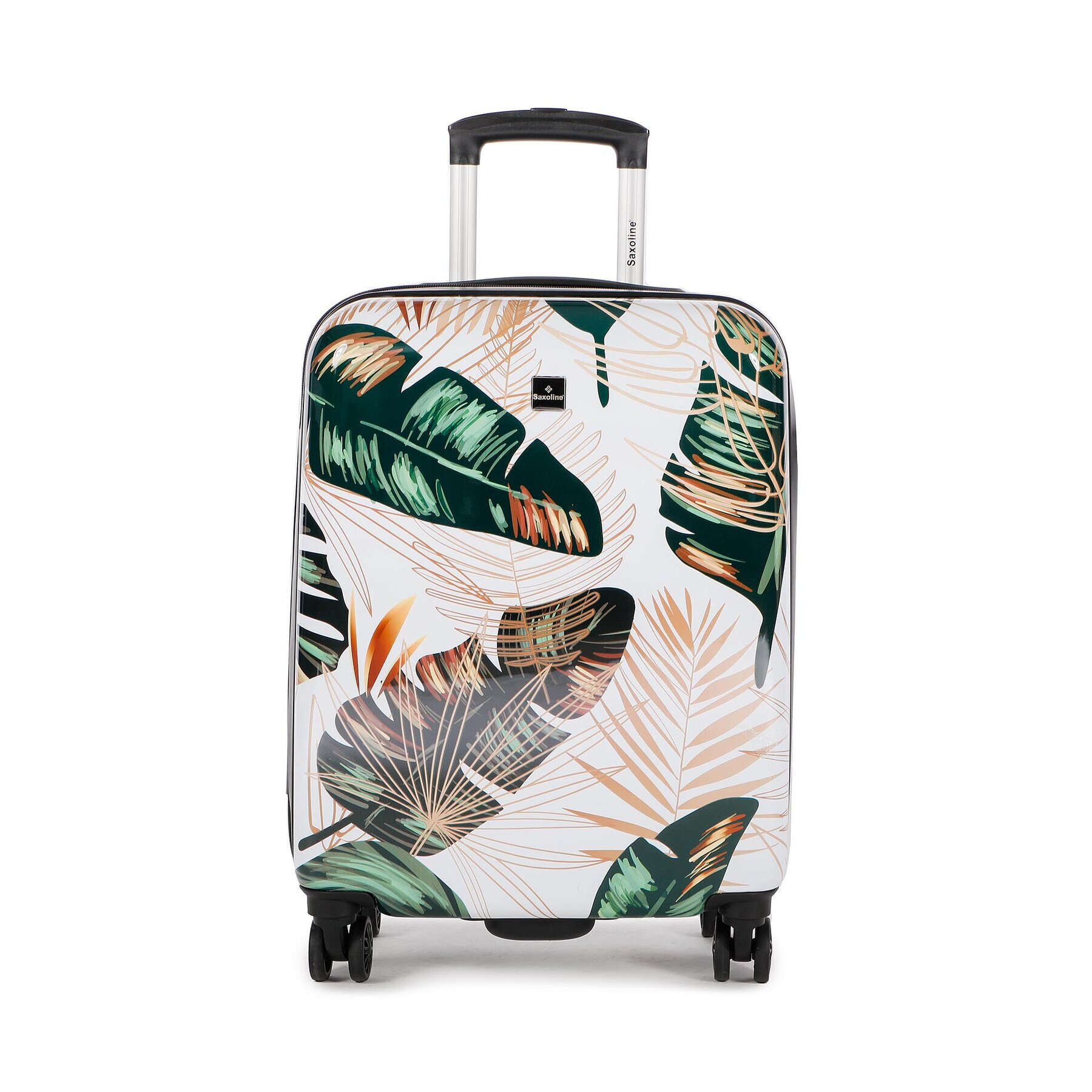 Saxoline Малък твърд куфар Trolley Assorted 1416H0.49.10 Бял - Pepit.bg