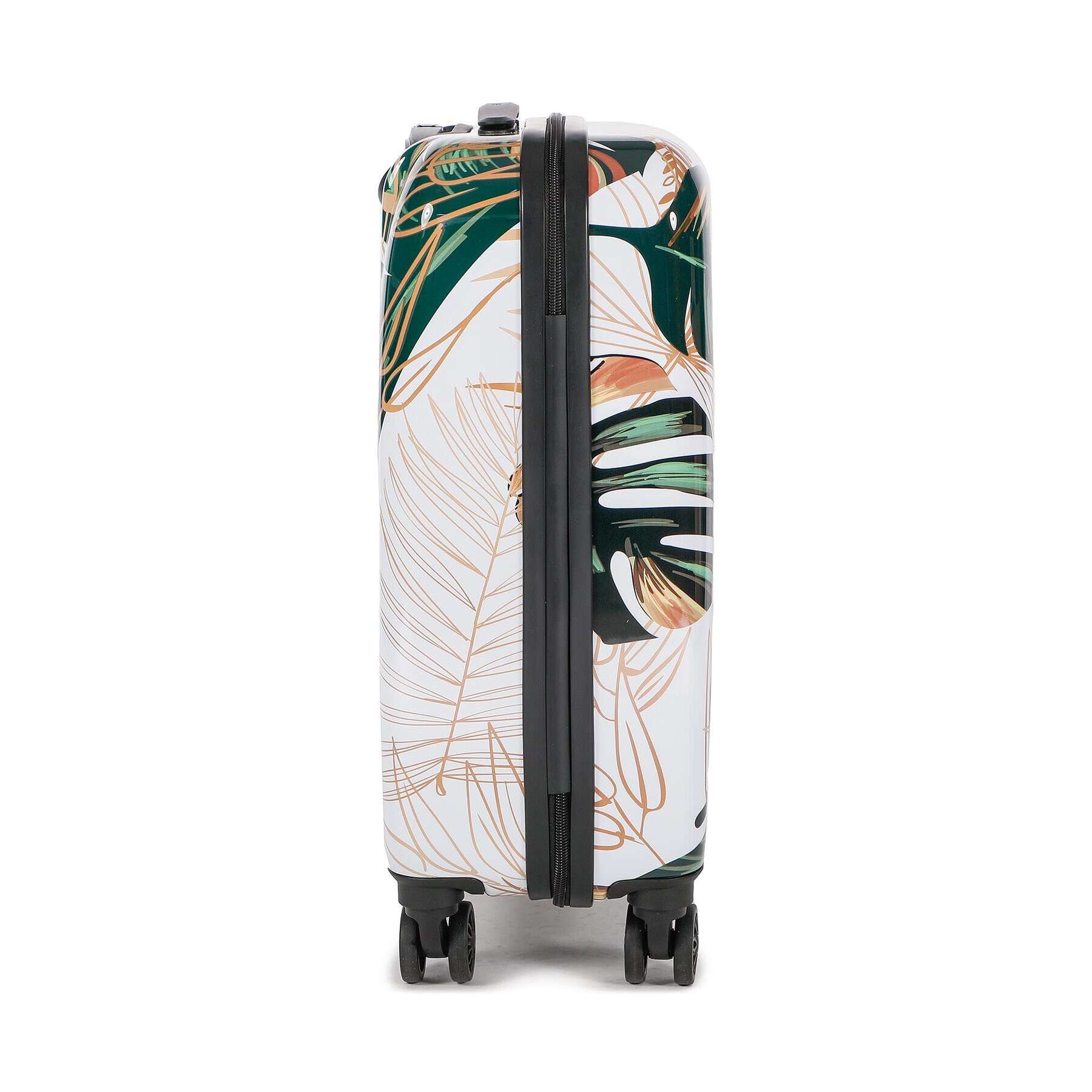 Saxoline Малък твърд куфар Trolley Assorted 1416H0.49.10 Бял - Pepit.bg