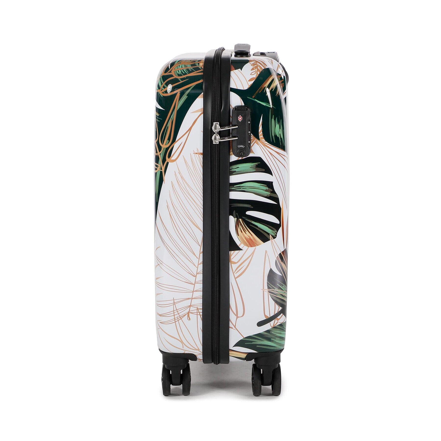 Saxoline Малък твърд куфар Trolley Assorted 1416H0.49.10 Бял - Pepit.bg
