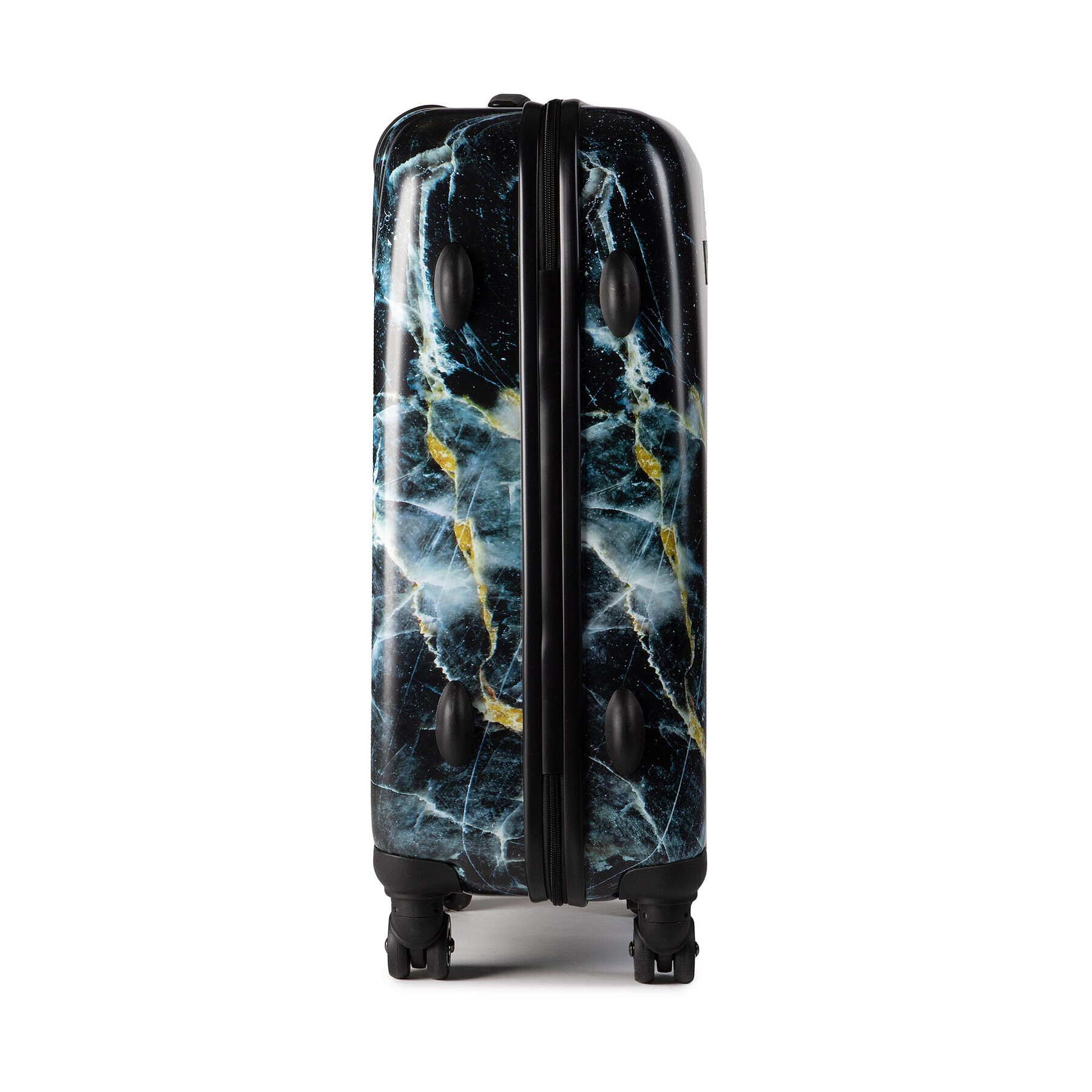 Saxoline Среден твърд куфар Marble 1439H0.60.10 Черен - Pepit.bg