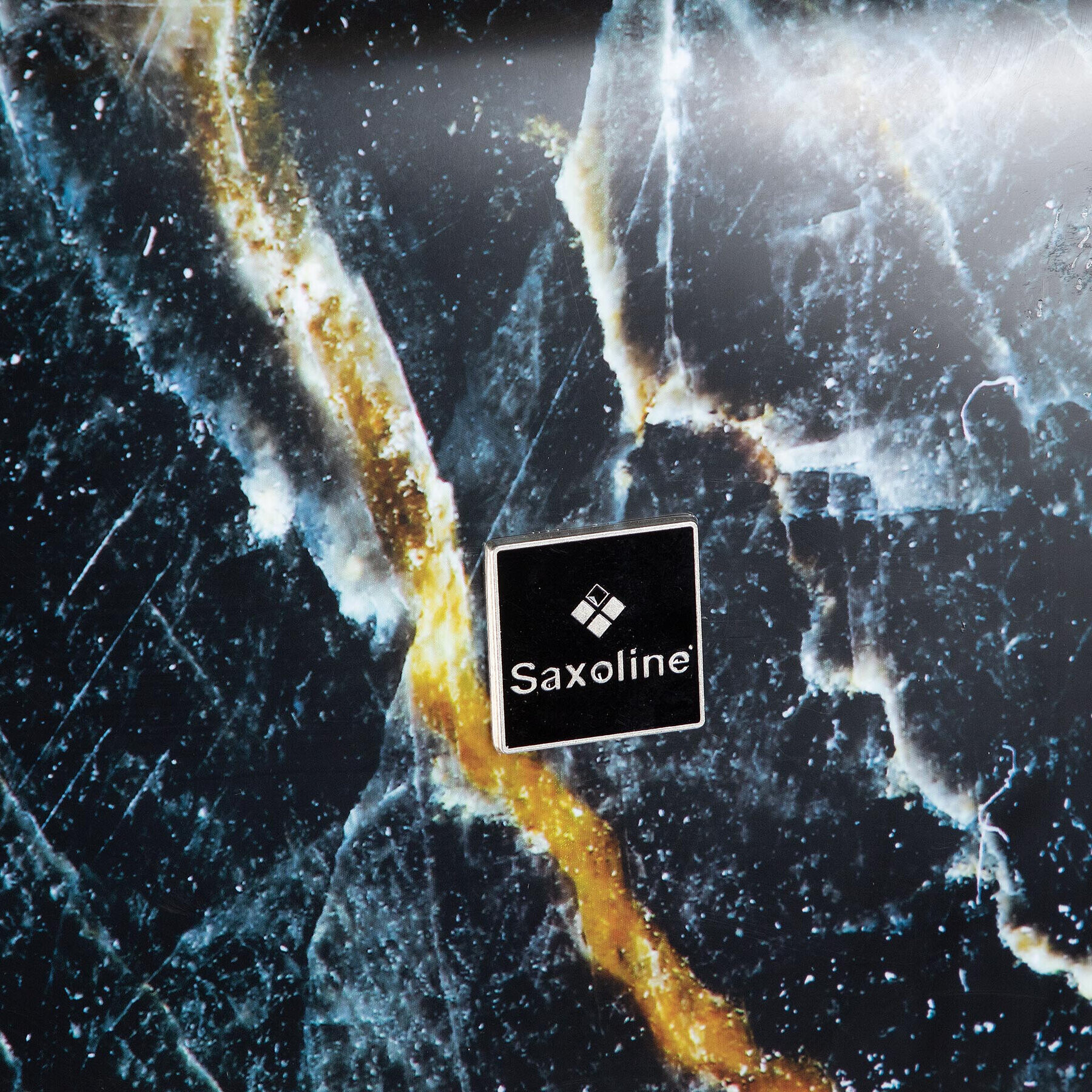 Saxoline Среден твърд куфар Marble 1439H0.60.10 Черен - Pepit.bg