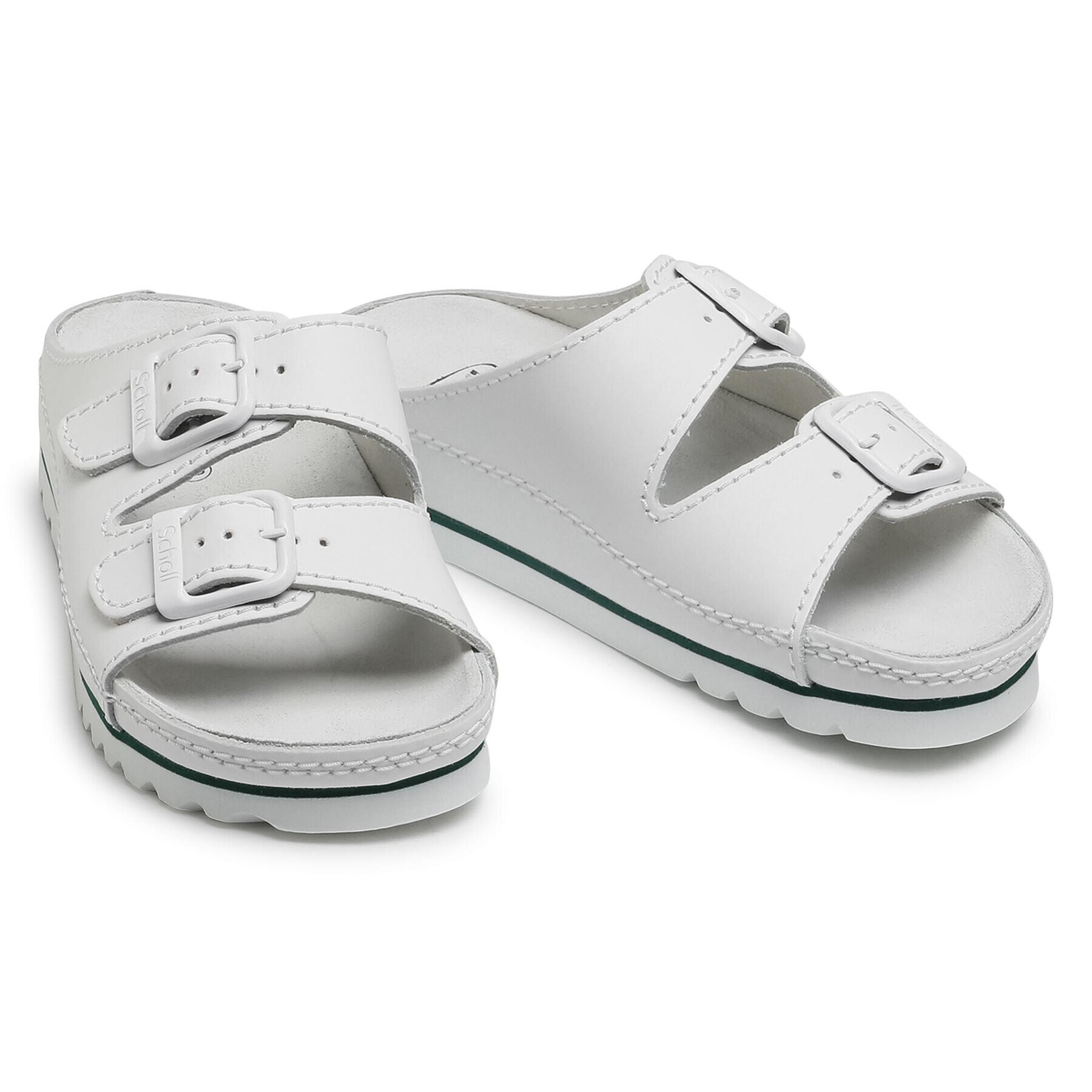 Scholl Чехли Air Bag Med 1065 F21528 Бял - Pepit.bg