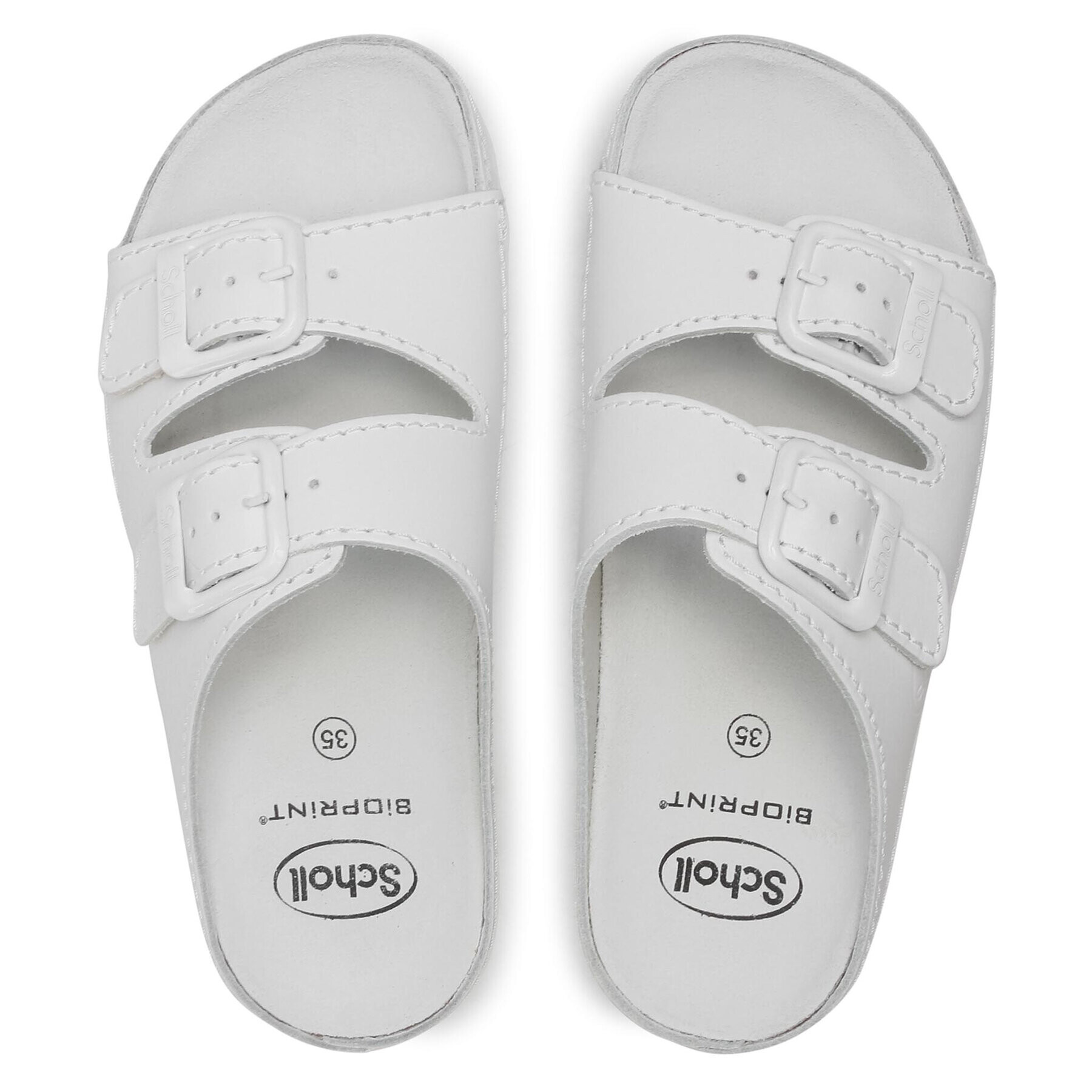 Scholl Чехли Air Bag Med 1065 F21528 Бял - Pepit.bg