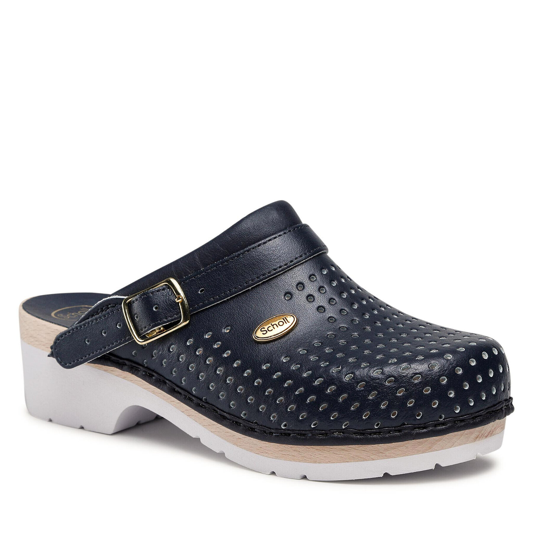 Scholl Чехли Clog F20176 1040 Тъмносин - Pepit.bg