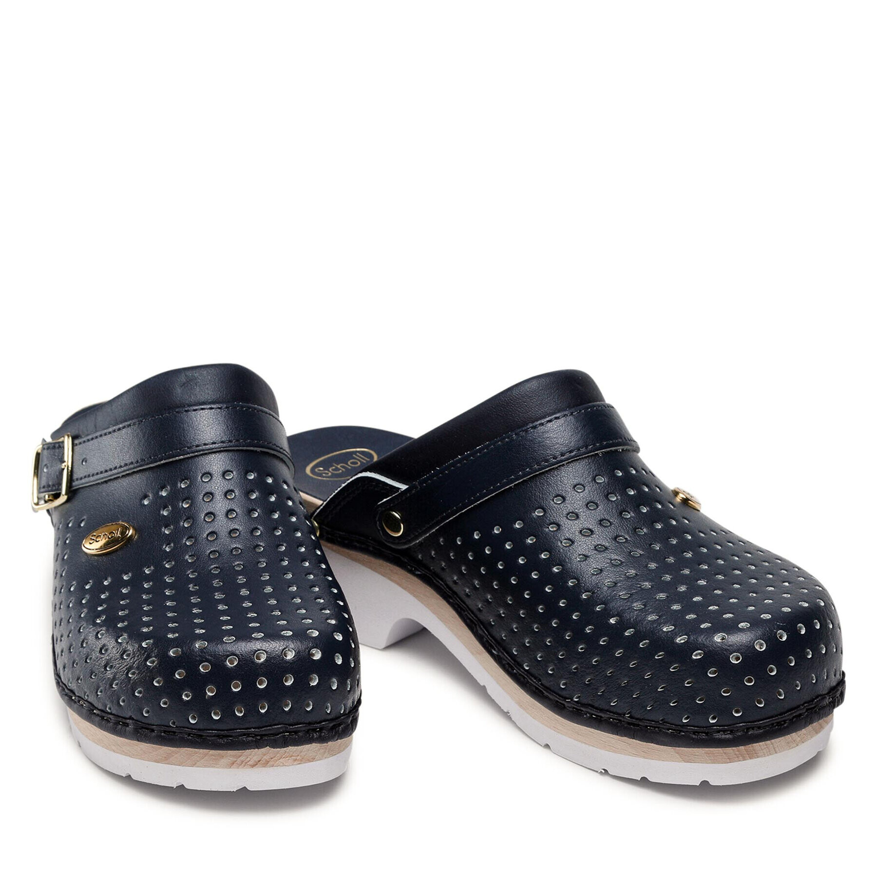 Scholl Чехли Clog F20176 1040 Тъмносин - Pepit.bg