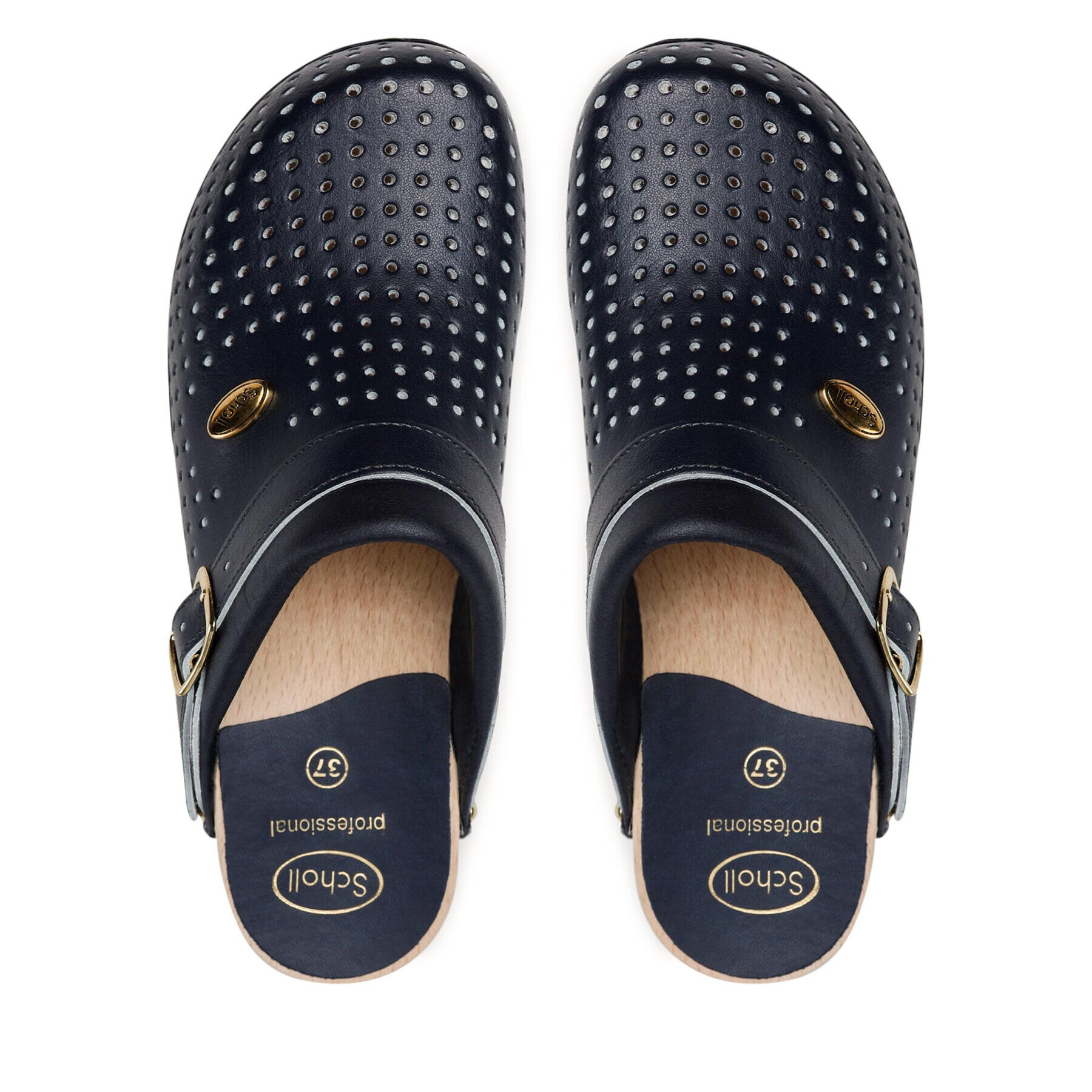 Scholl Чехли Clog F20176 1040 Тъмносин - Pepit.bg