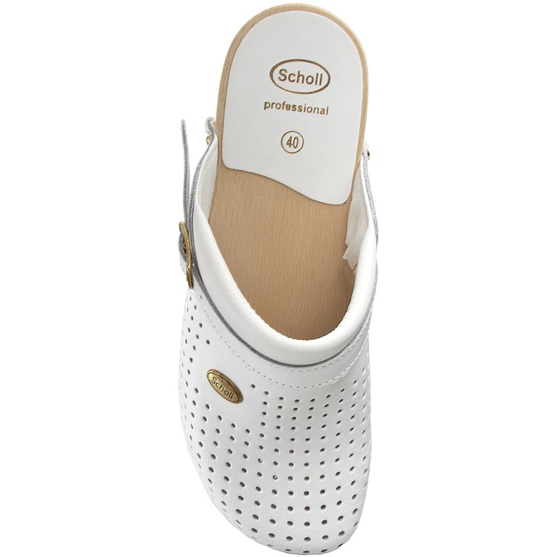 Scholl Чехли Clog S/Comf.B/S Ce F20078 1065 400 Бял - Pepit.bg