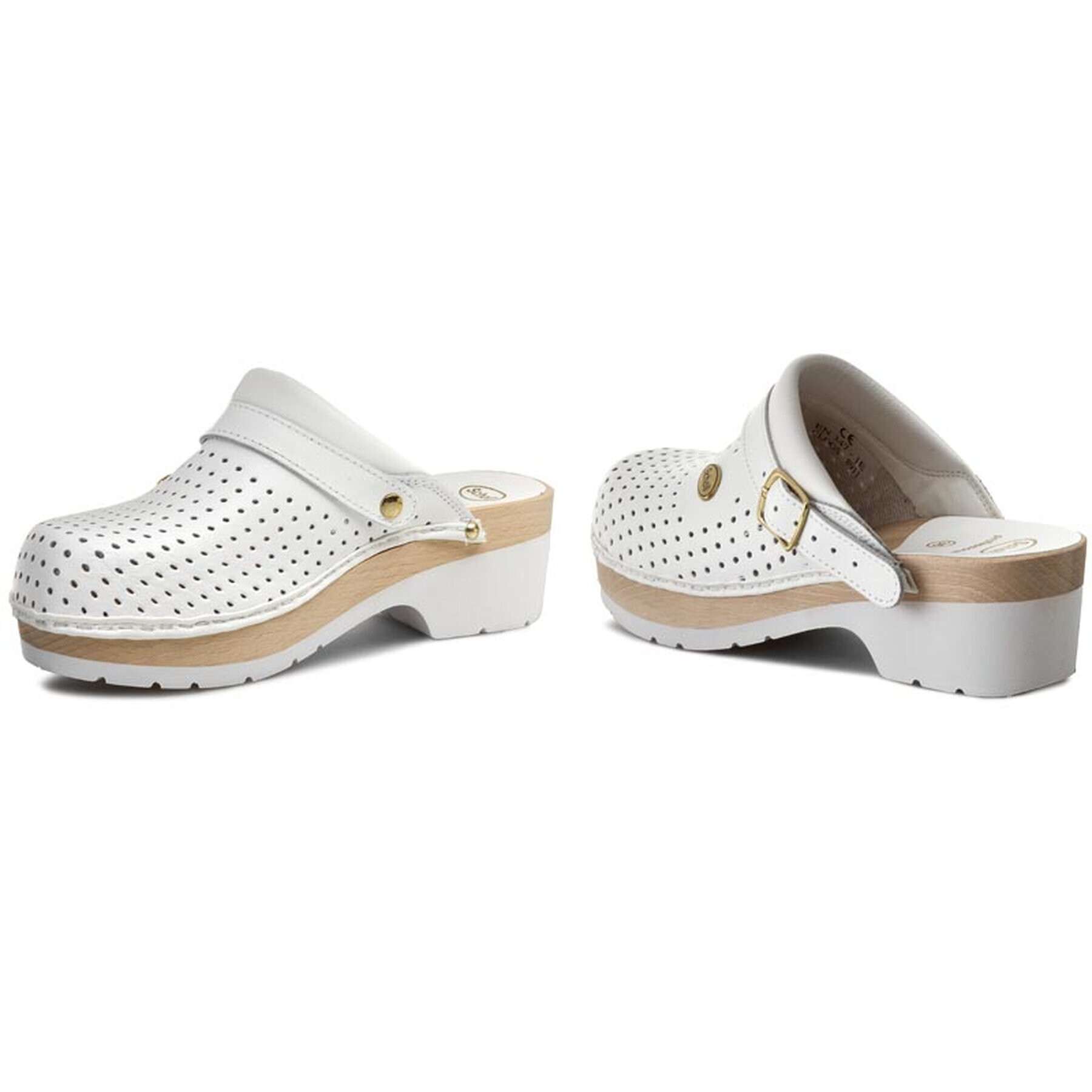 Scholl Чехли Clog S/Comf.B/S Ce F20176 1065 360 Бял - Pepit.bg
