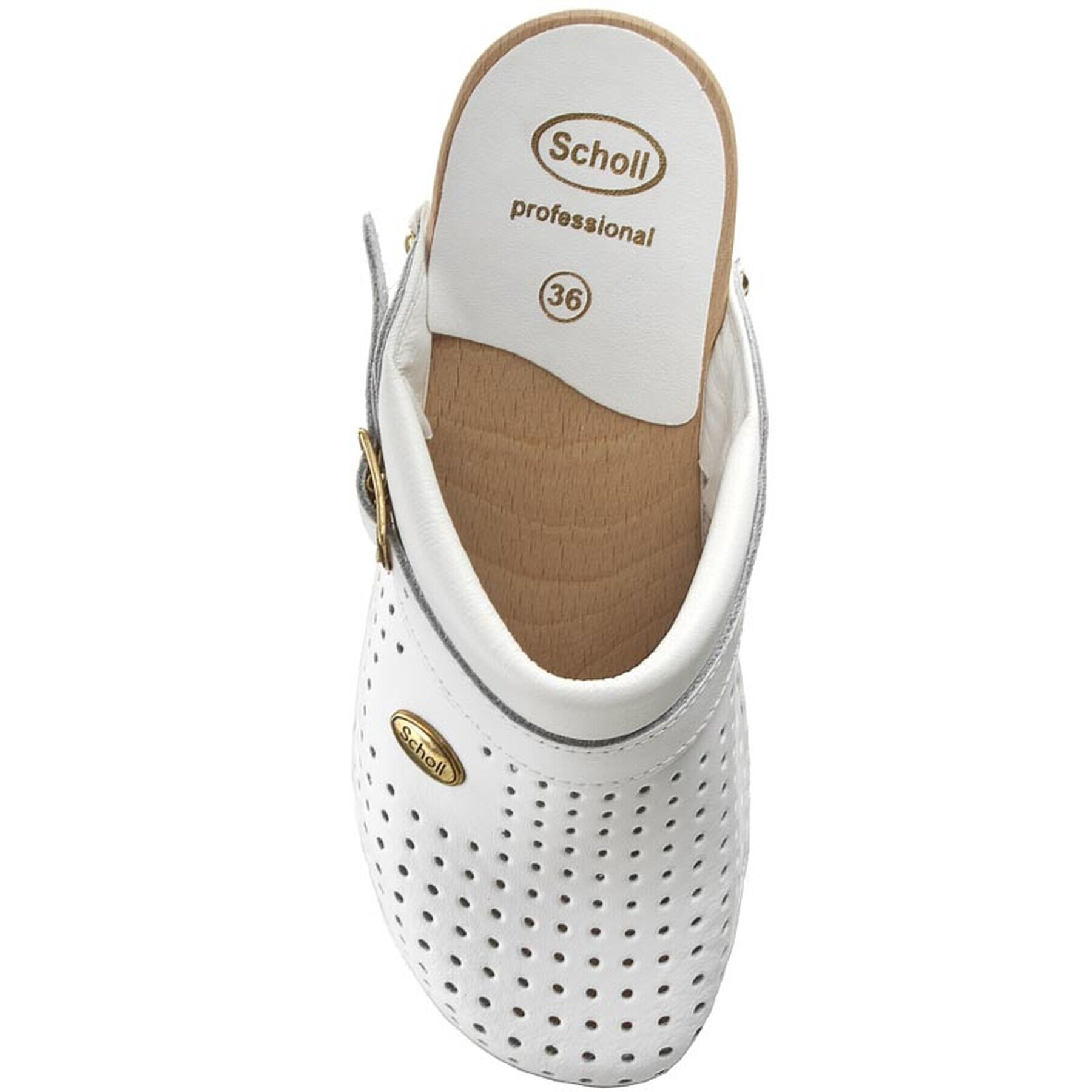 Scholl Чехли Clog S/Comf.B/S Ce F20176 1065 360 Бял - Pepit.bg