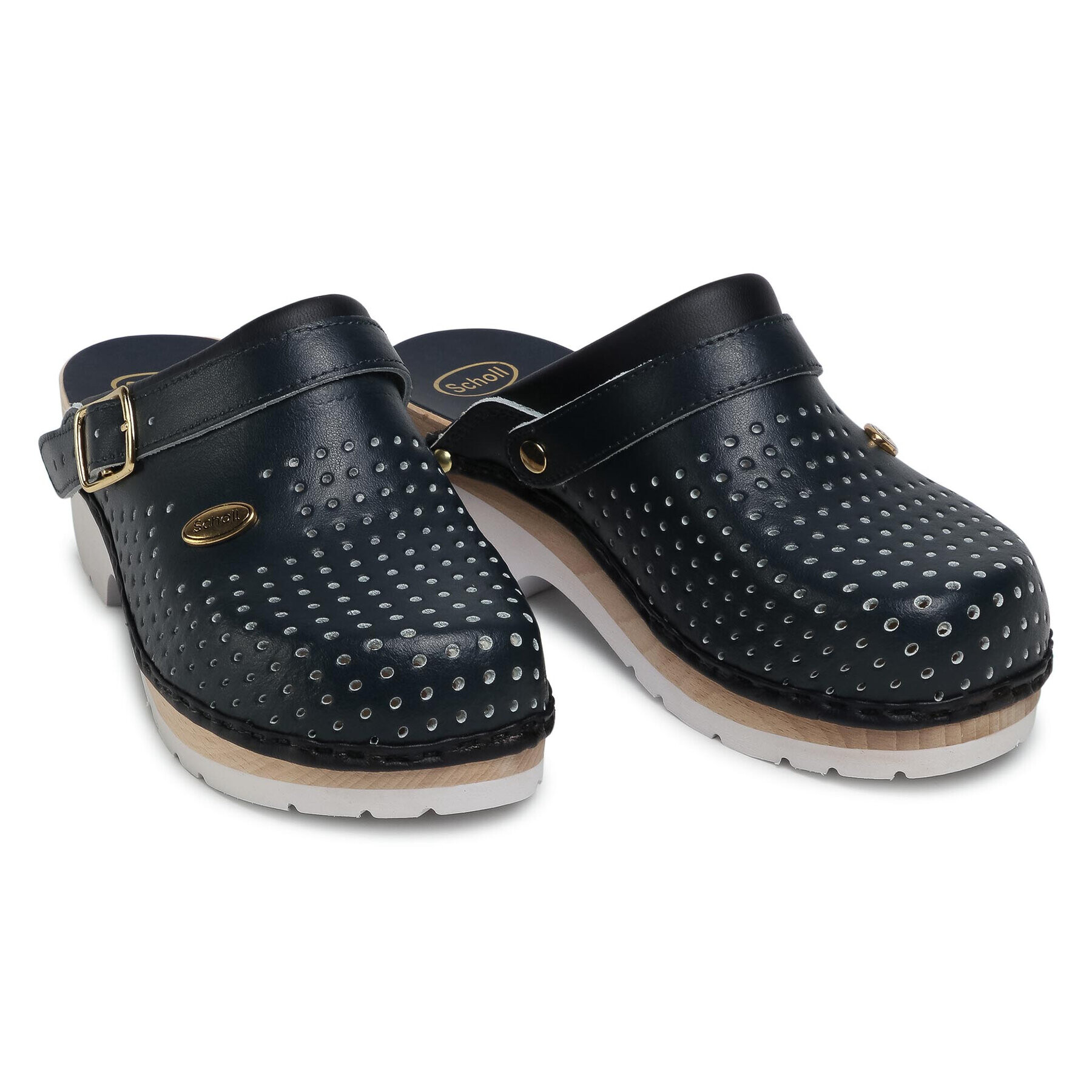 Scholl Чехли F20176 CLOG 1040 Тъмносин - Pepit.bg