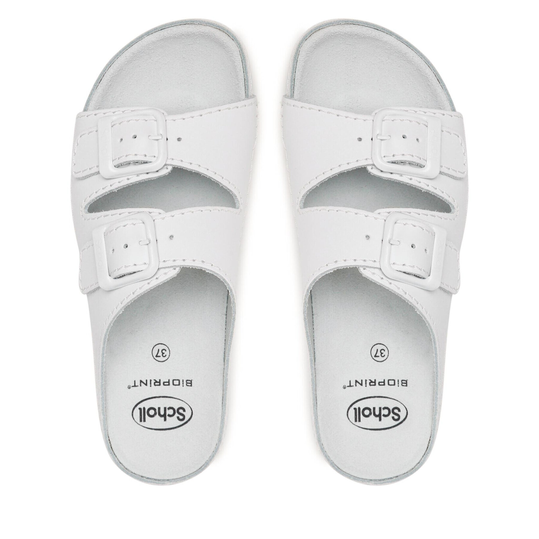 Scholl Чехли F21528 Air Bag Med 1065 Бял - Pepit.bg
