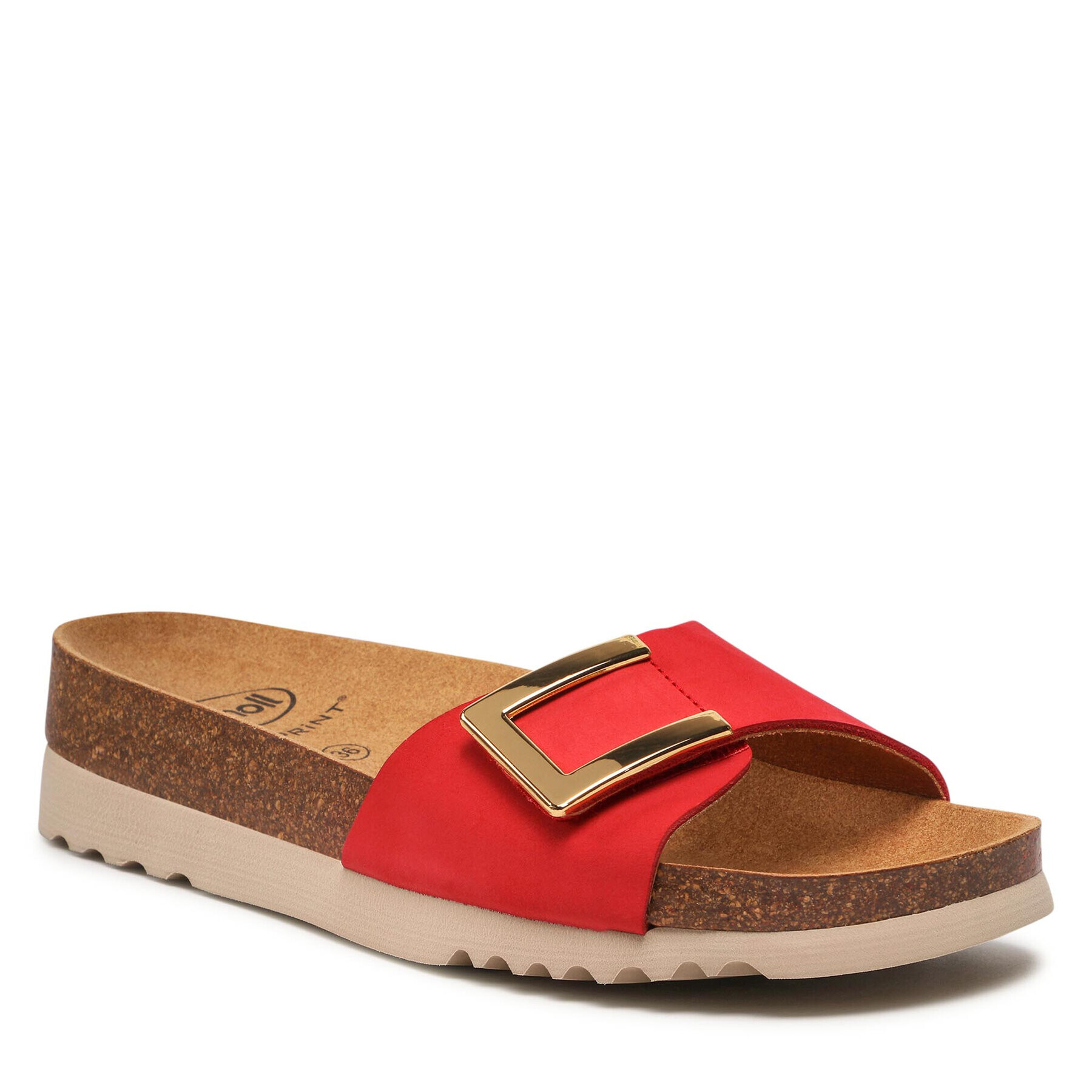 Scholl Чехли F29842 Monterey Mule Med 1051 Червен - Pepit.bg