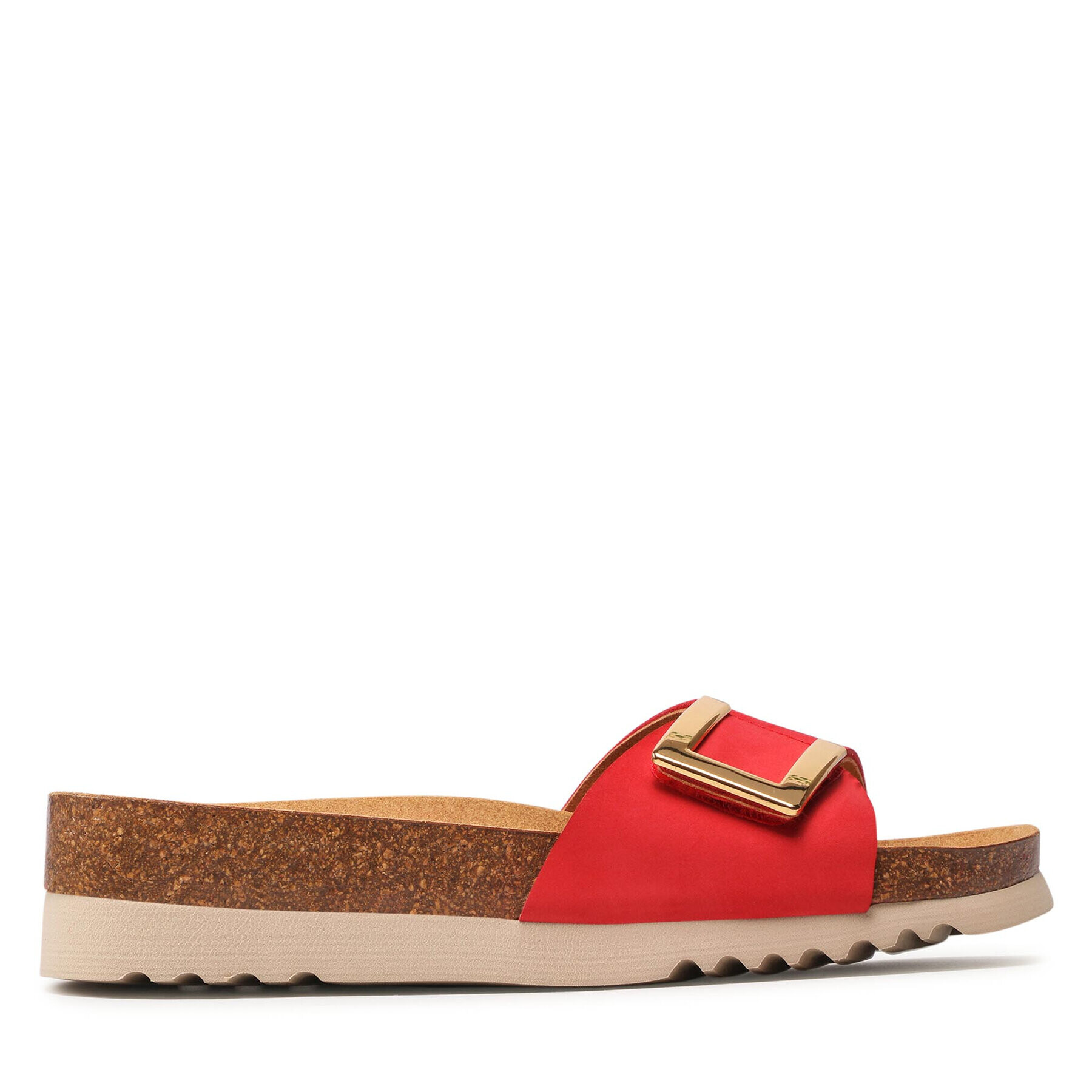 Scholl Чехли F29842 Monterey Mule Med 1051 Червен - Pepit.bg