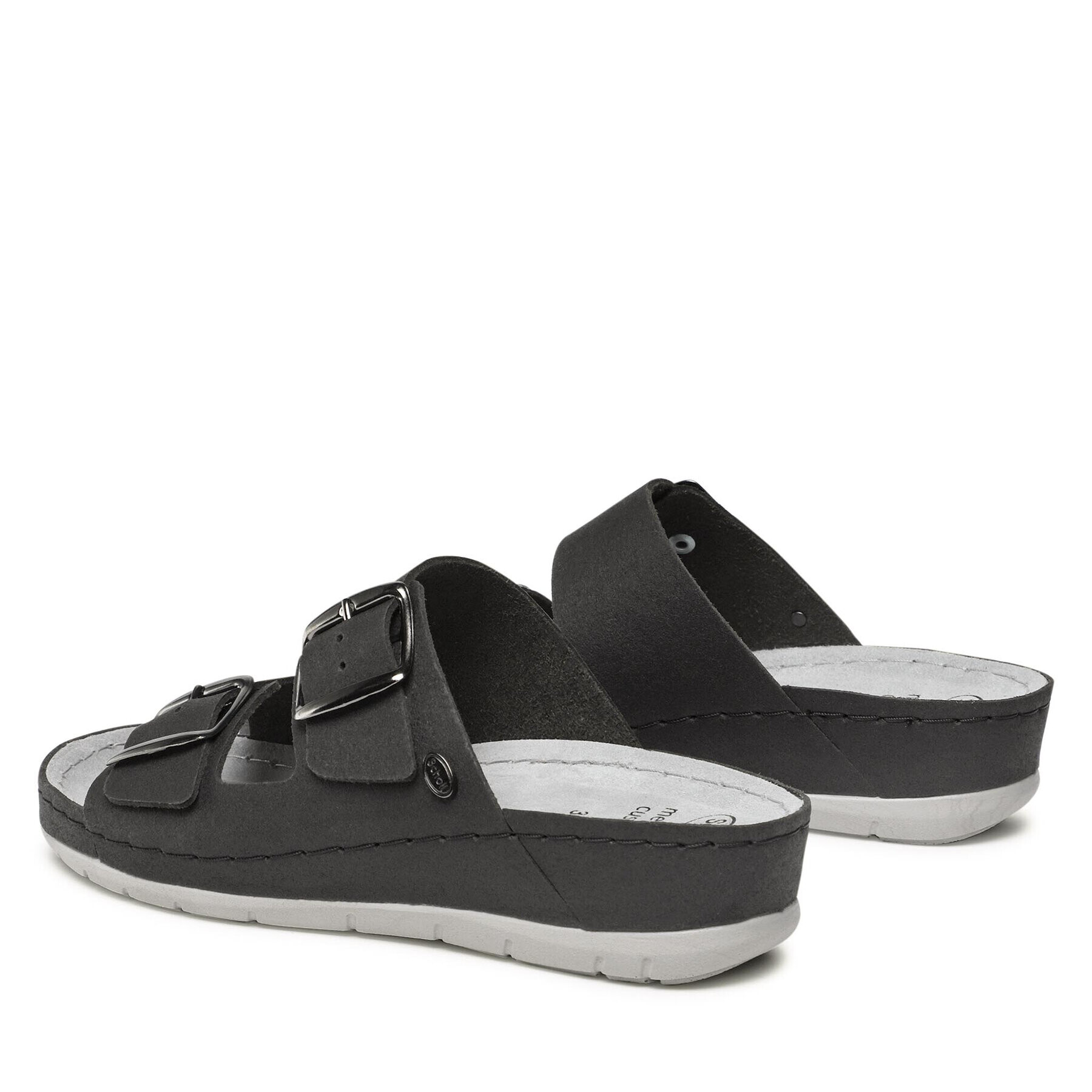 Scholl Чехли F29923 Aberdeen Med 1004 Черен - Pepit.bg