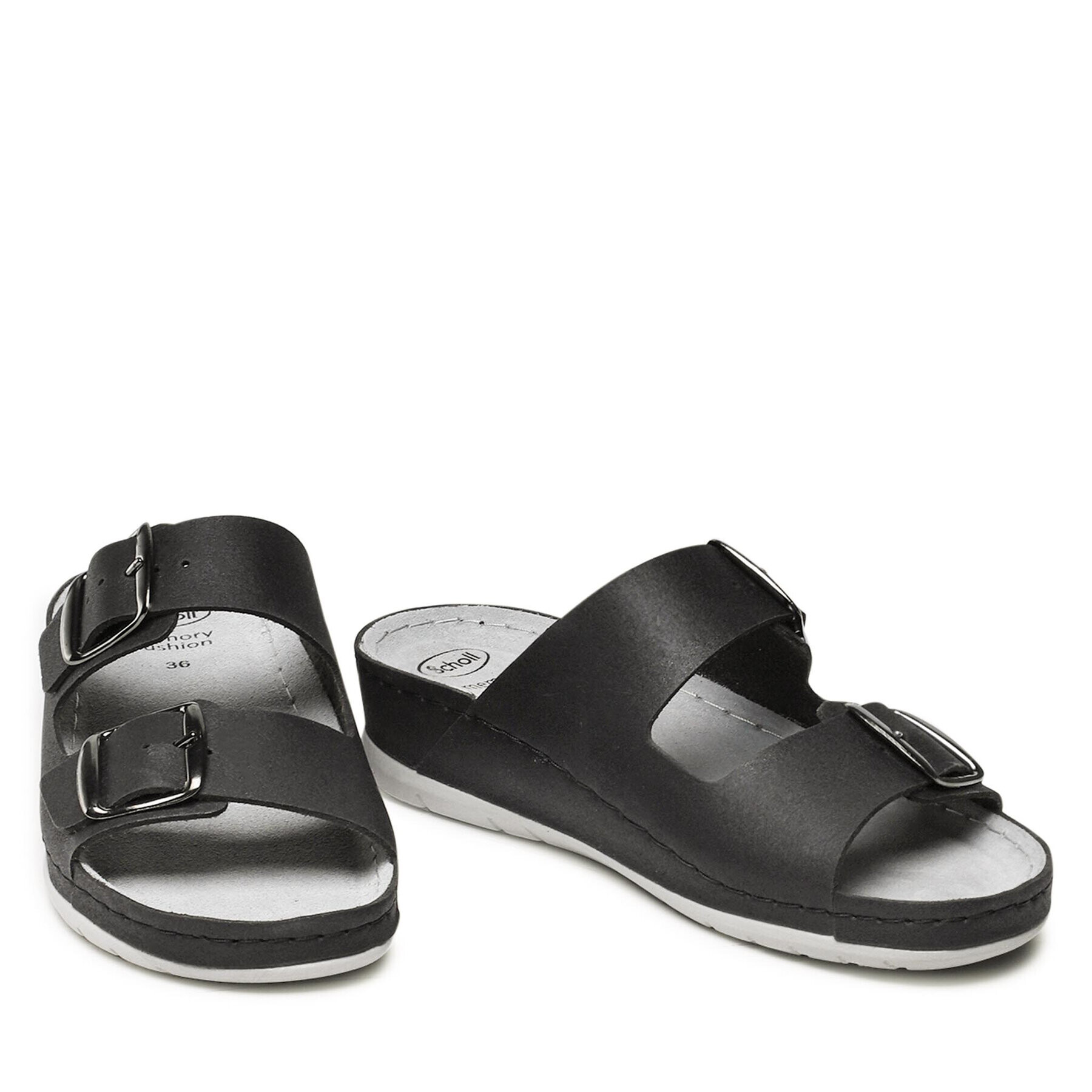 Scholl Чехли F29923 Aberdeen Med 1004 Черен - Pepit.bg