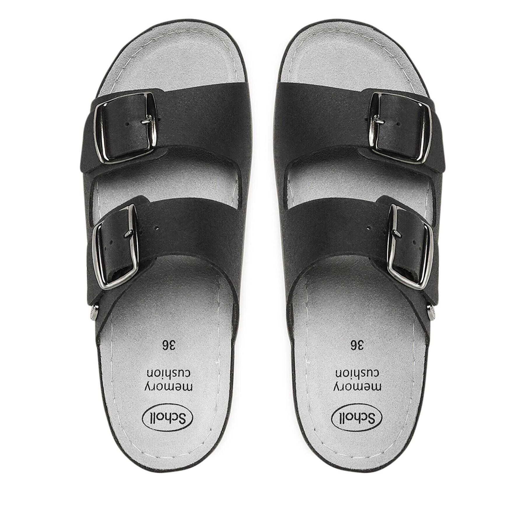 Scholl Чехли F29923 Aberdeen Med 1004 Черен - Pepit.bg