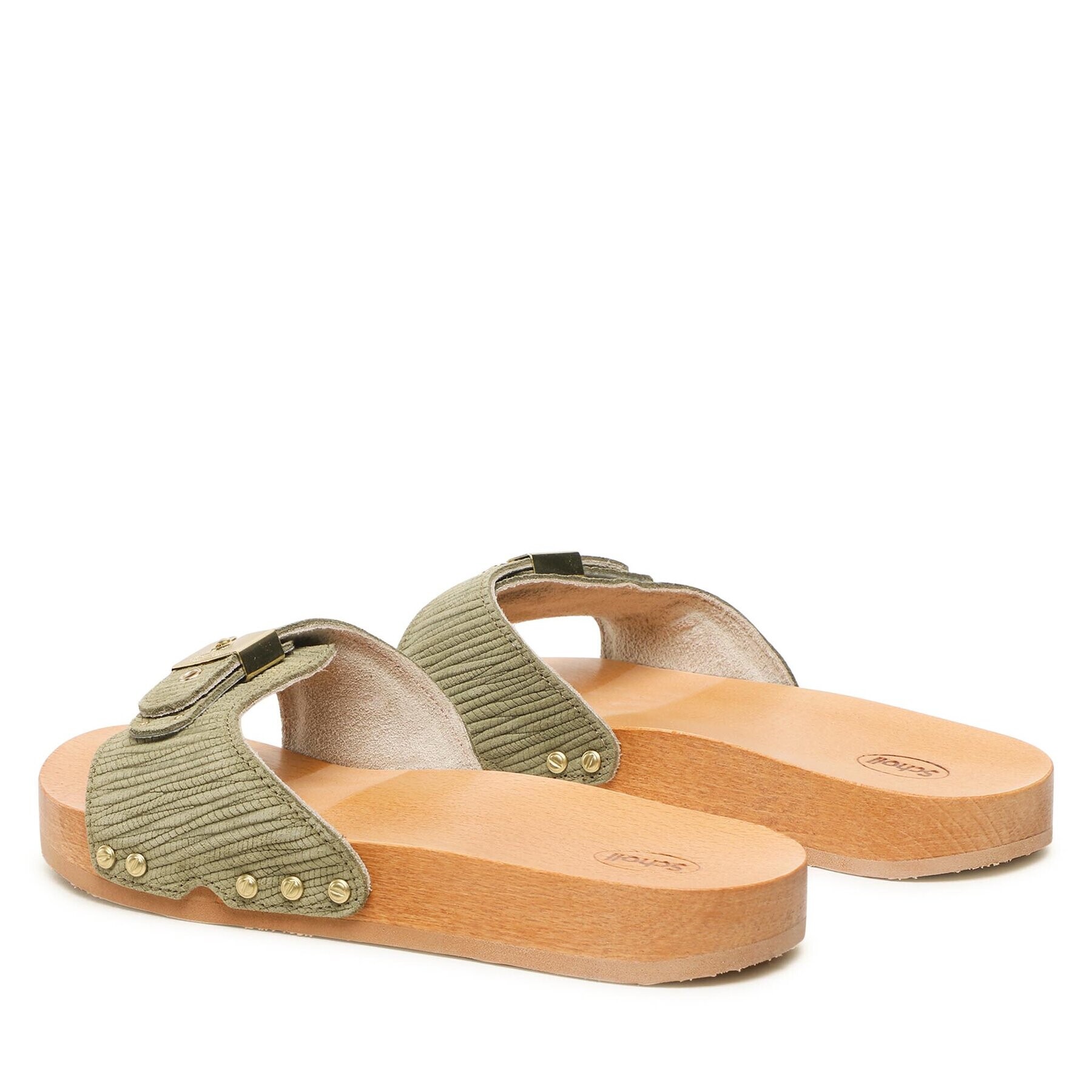 Scholl Чехли F30599 2322 Зелен - Pepit.bg