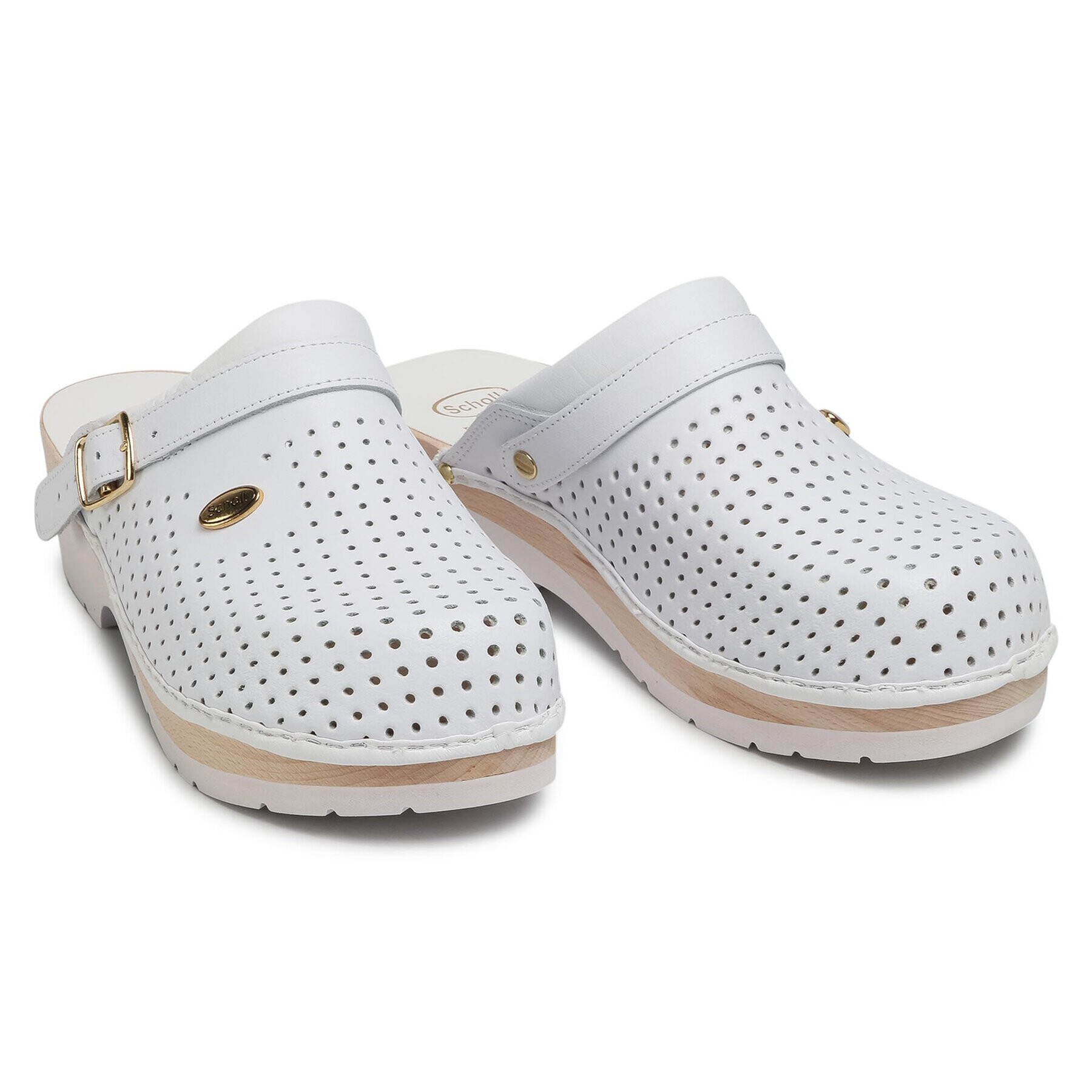 Scholl Сабо M20078 CLOG 1065 Бял - Pepit.bg