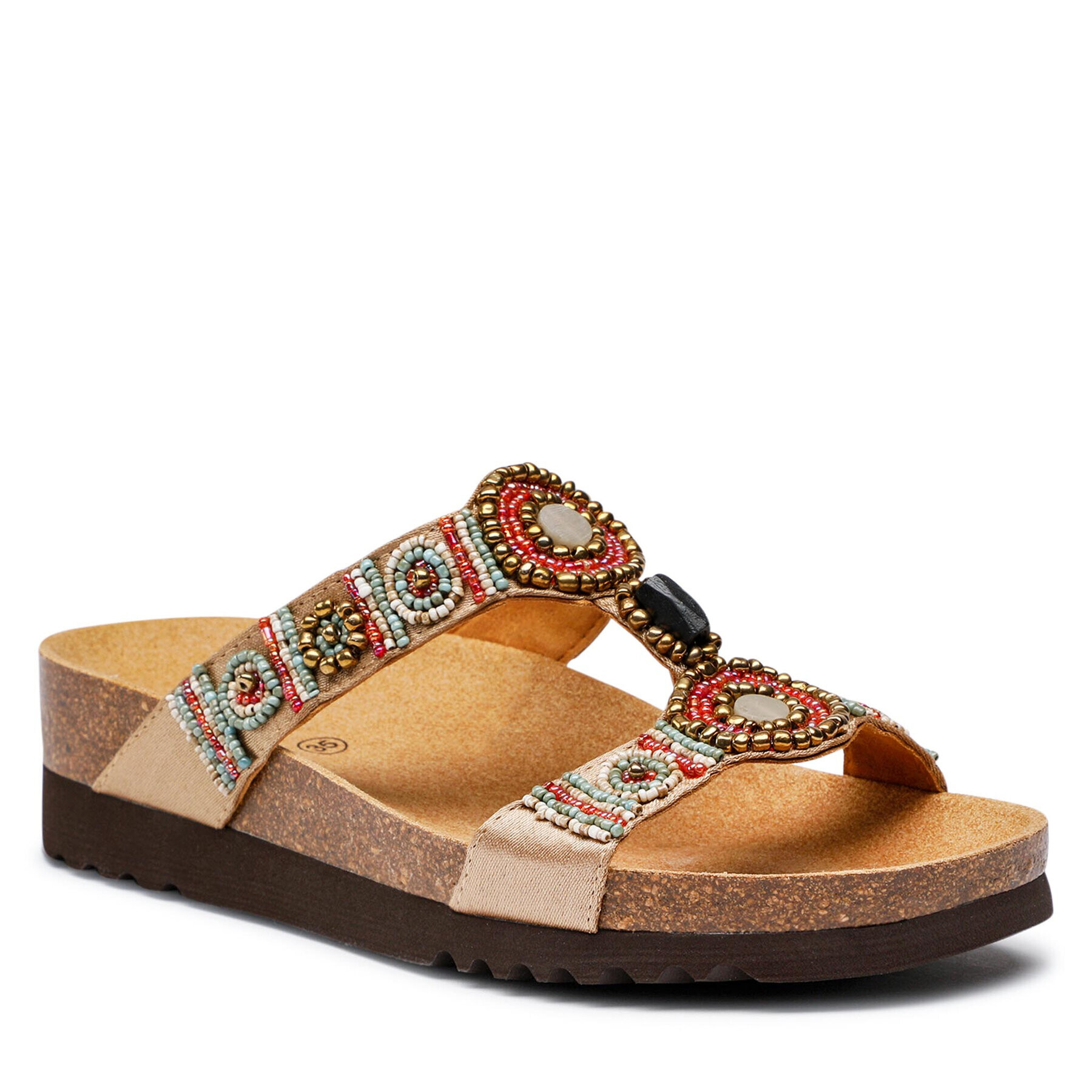 Scholl Чехли New Bogota MF26607 Бежов - Pepit.bg
