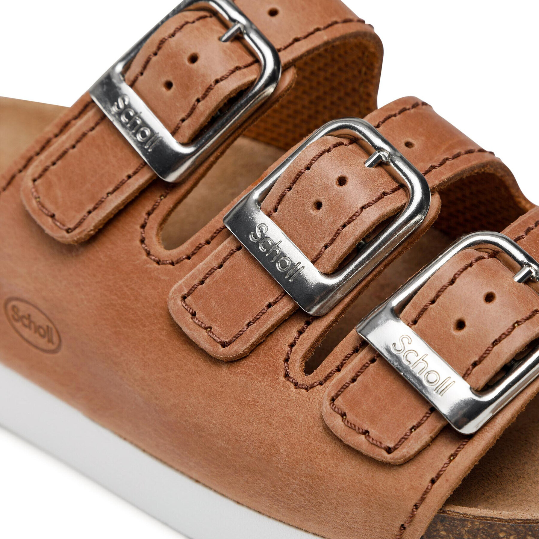 Scholl Чехли Rio Med MF26835 1175 Кафяв - Pepit.bg