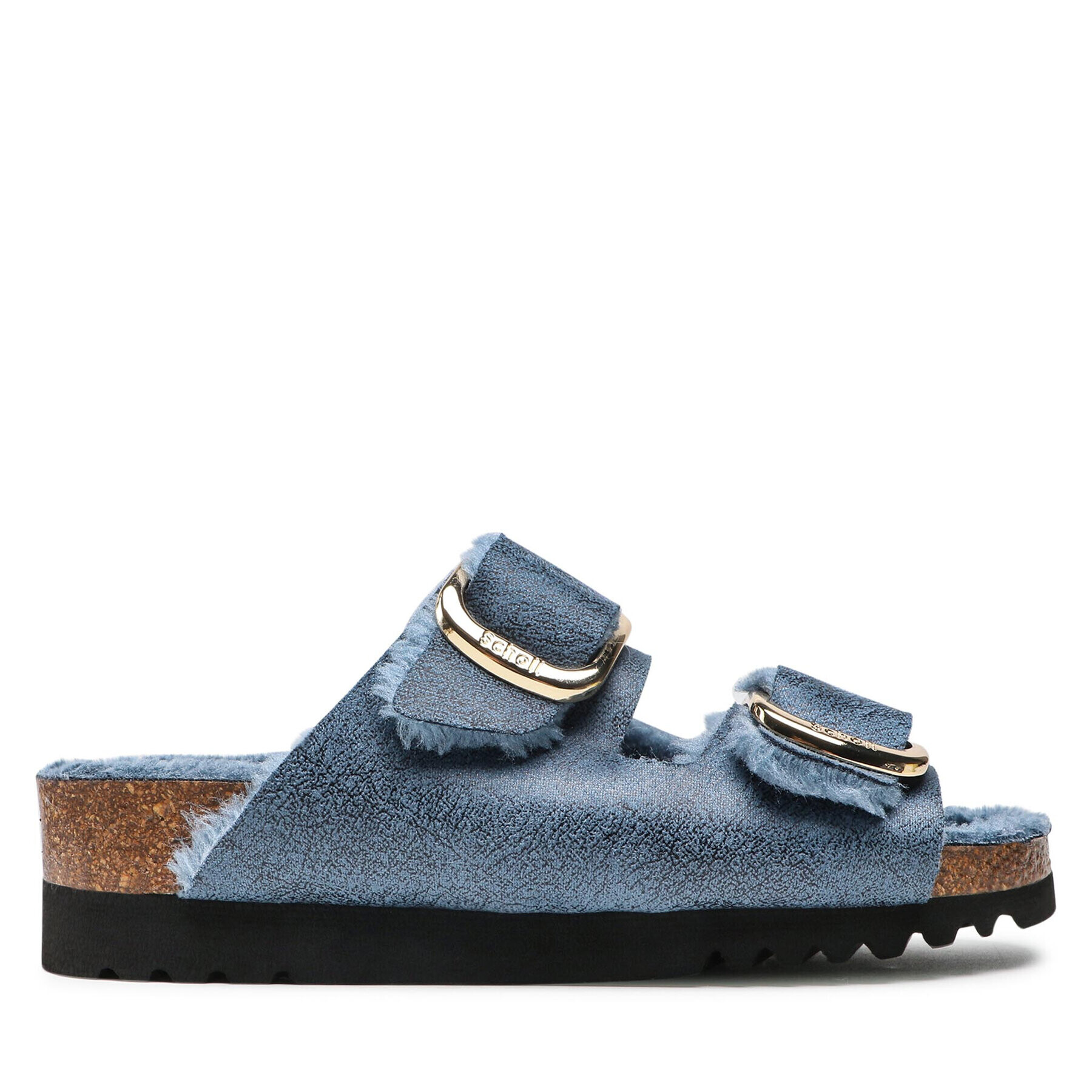 Scholl Пантофи Ilary Fluffy F29534 1007 350 Син - Pepit.bg