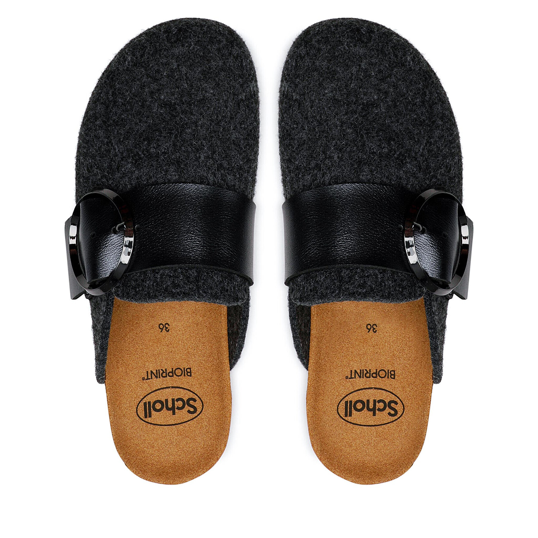 Scholl Пантофи MF301291601 Amalfi Clog Med Сив - Pepit.bg