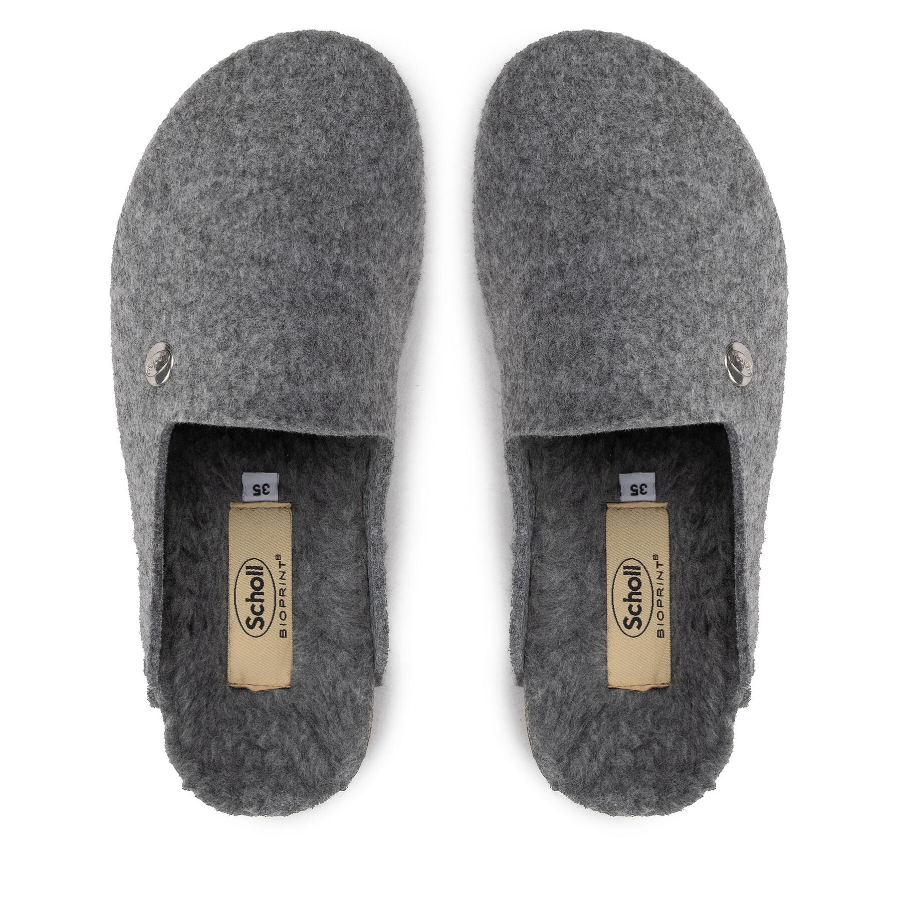 Scholl Пантофи Sirdal Fluffy MF30137 1029 Сив - Pepit.bg