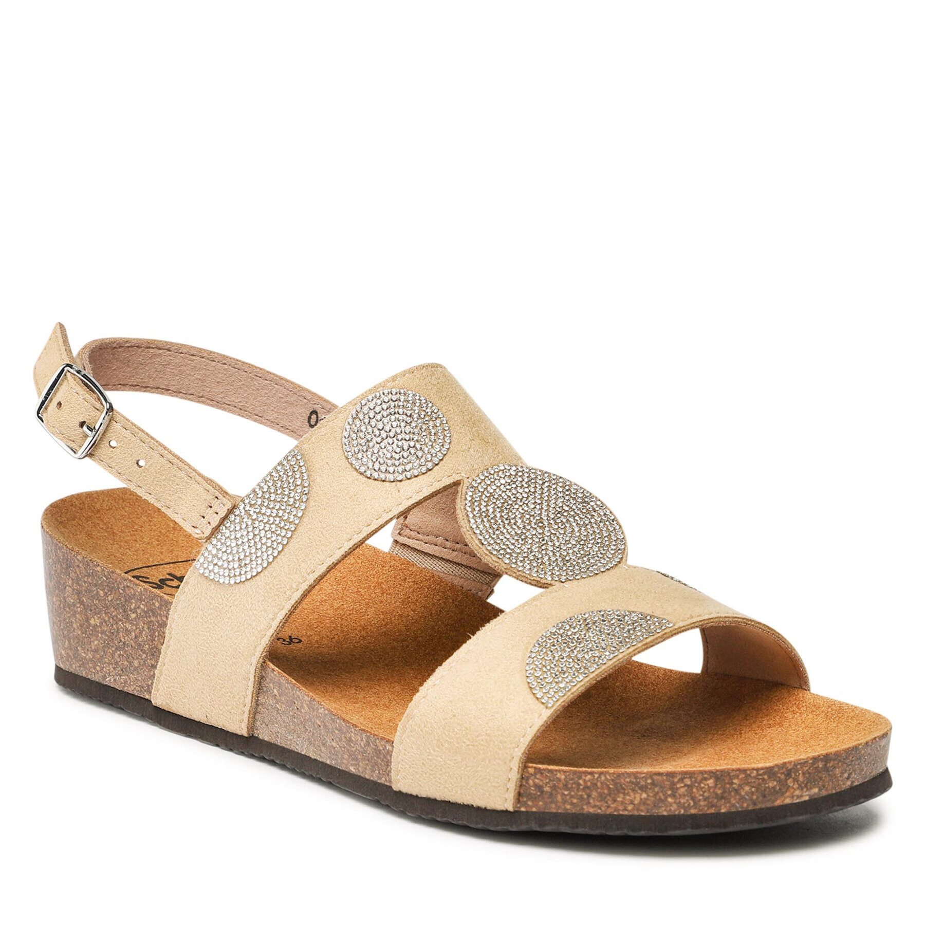 Scholl Сандали F29876 Dubai Sandal 1002 Бежов - Pepit.bg