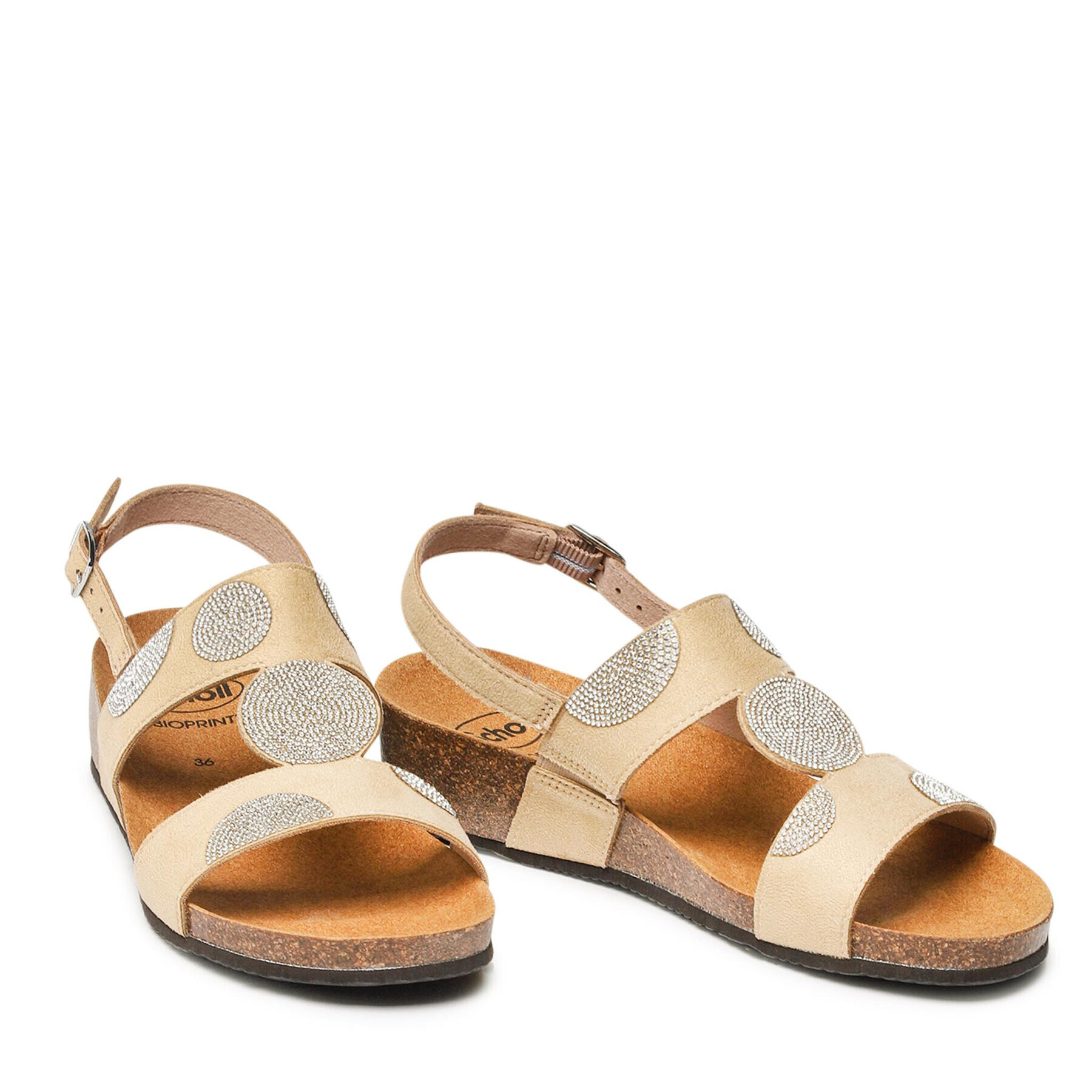 Scholl Сандали F29876 Dubai Sandal 1002 Бежов - Pepit.bg