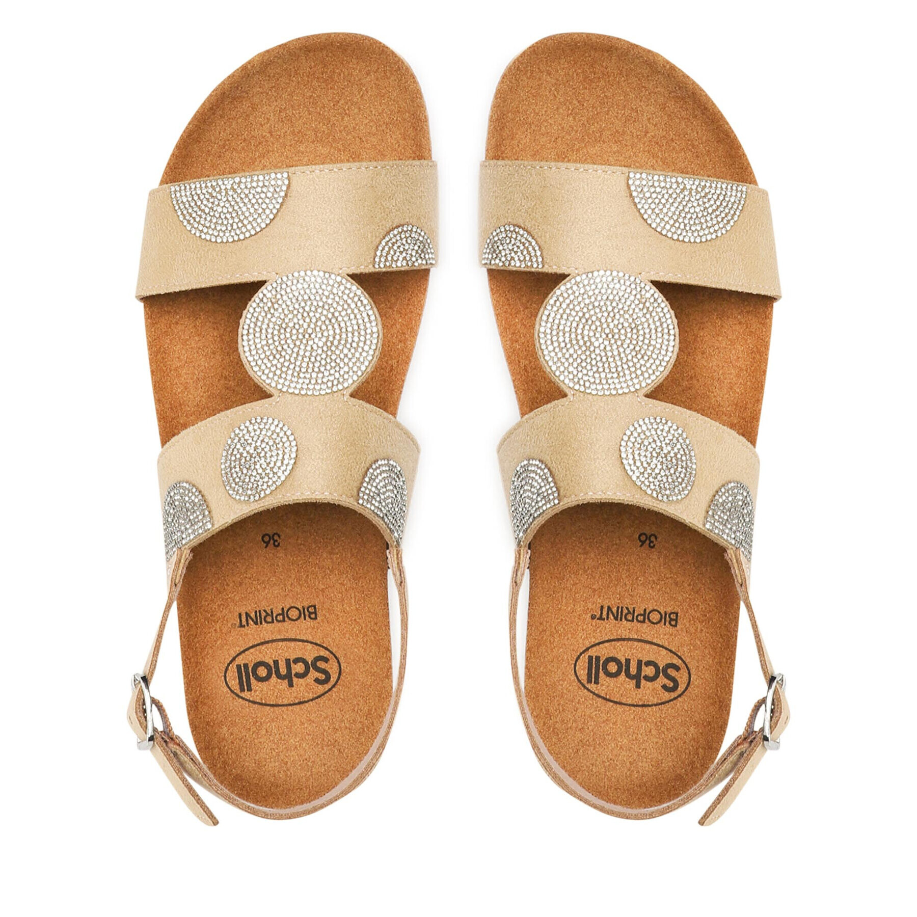 Scholl Сандали F29876 Dubai Sandal 1002 Бежов - Pepit.bg