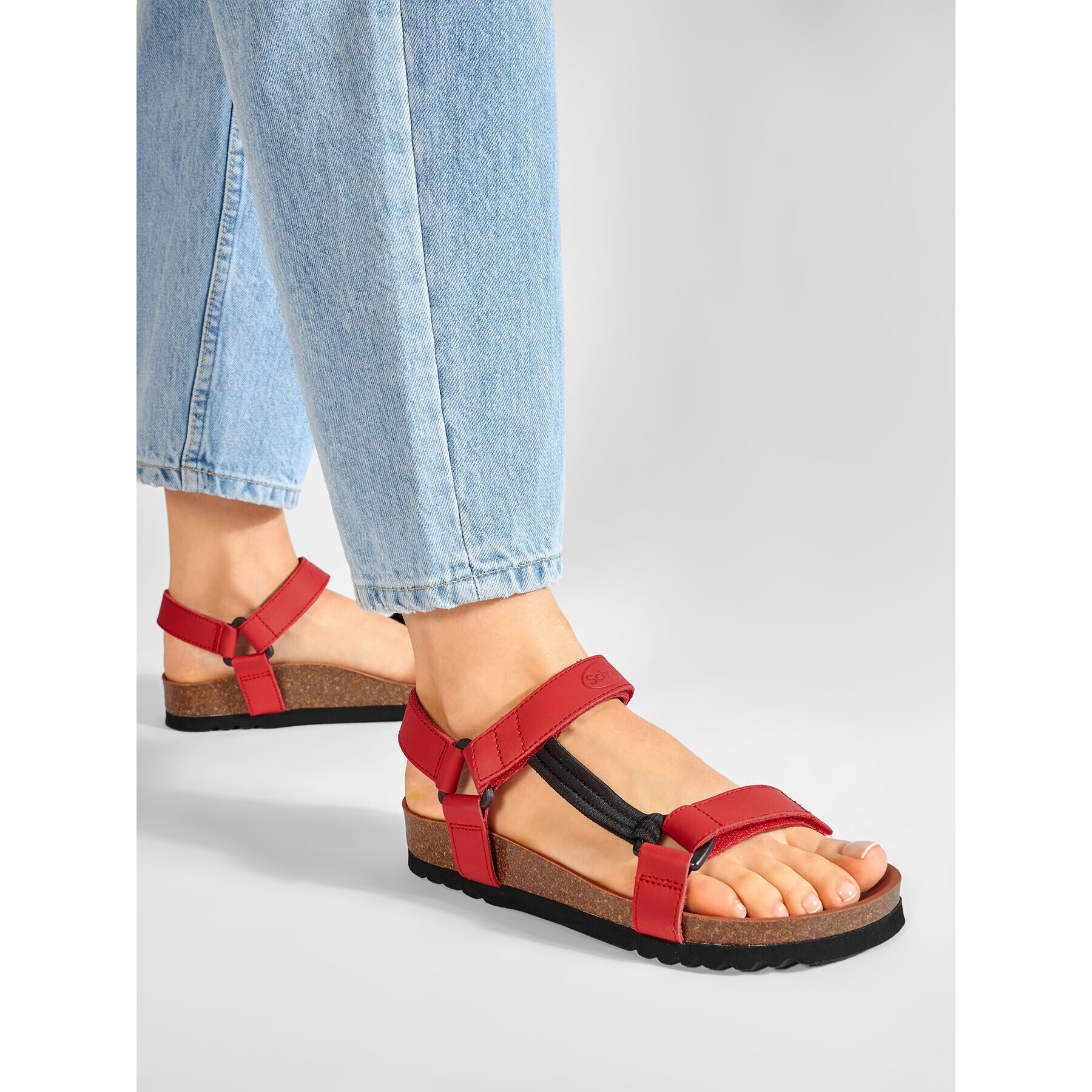 Scholl Сандали Heaven Med F1051 Червен - Pepit.bg