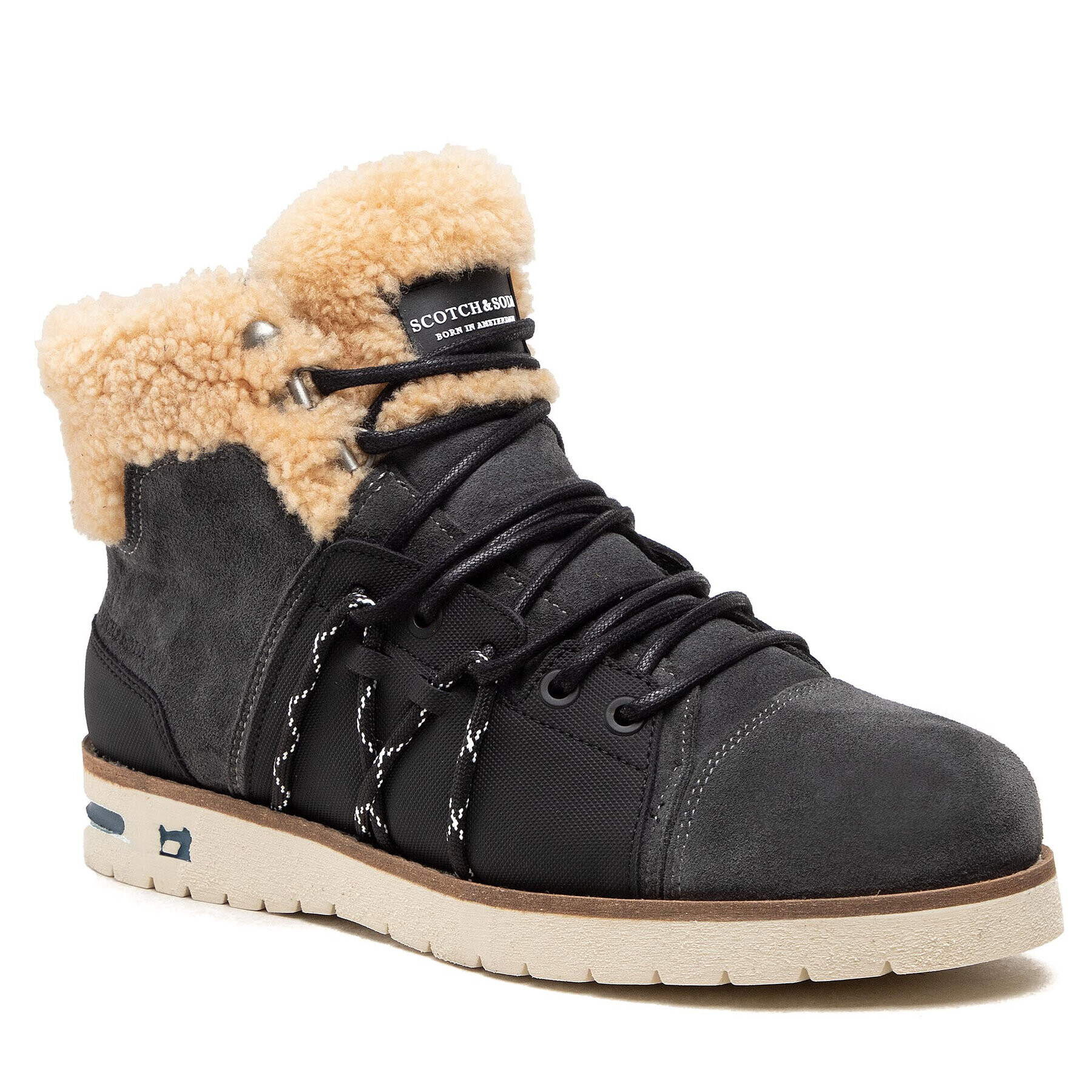 Scotch & Soda Ботуши Levant 23843380 Сив - Pepit.bg