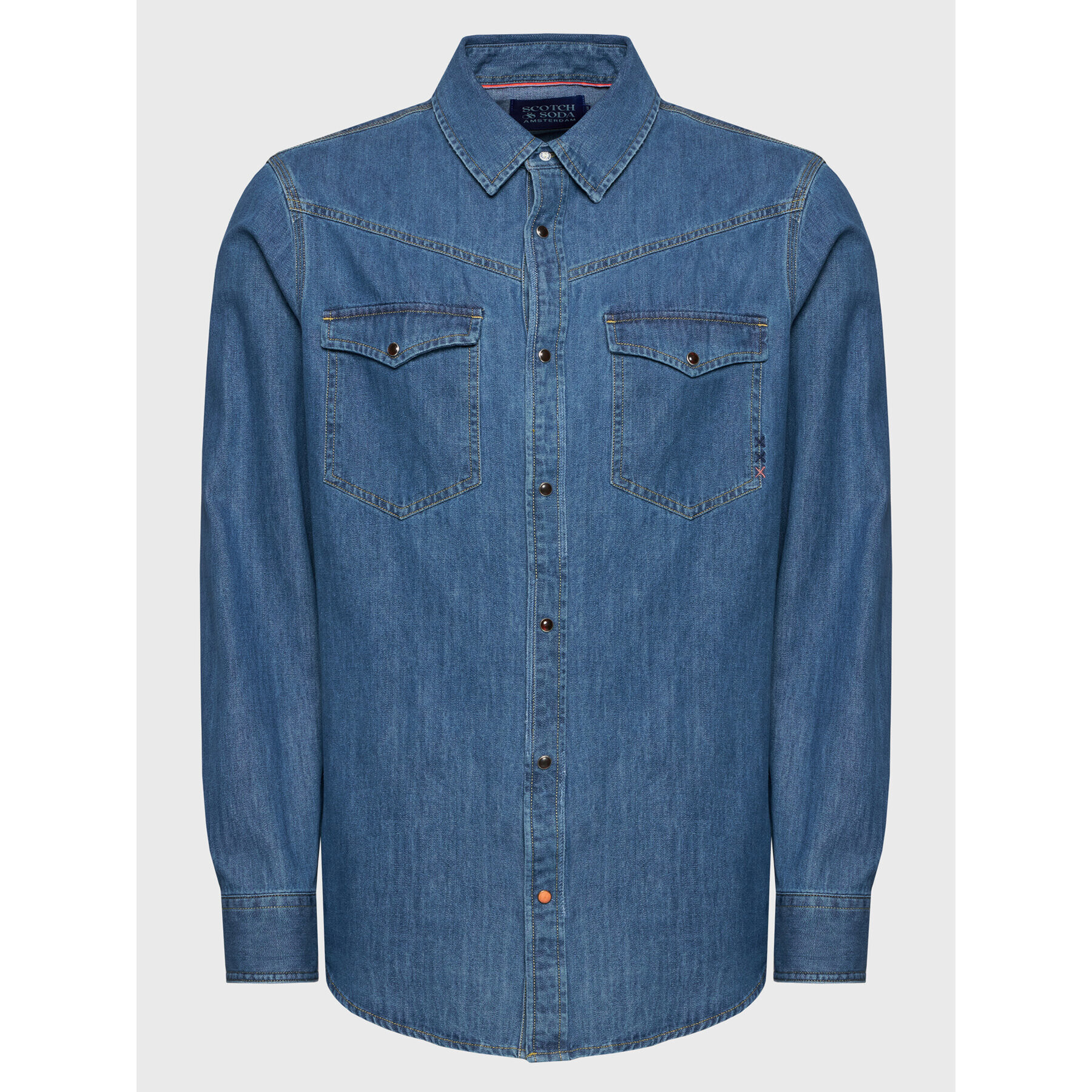 Scotch & Soda дънкова риза 167249 Син Regular Fit - Pepit.bg
