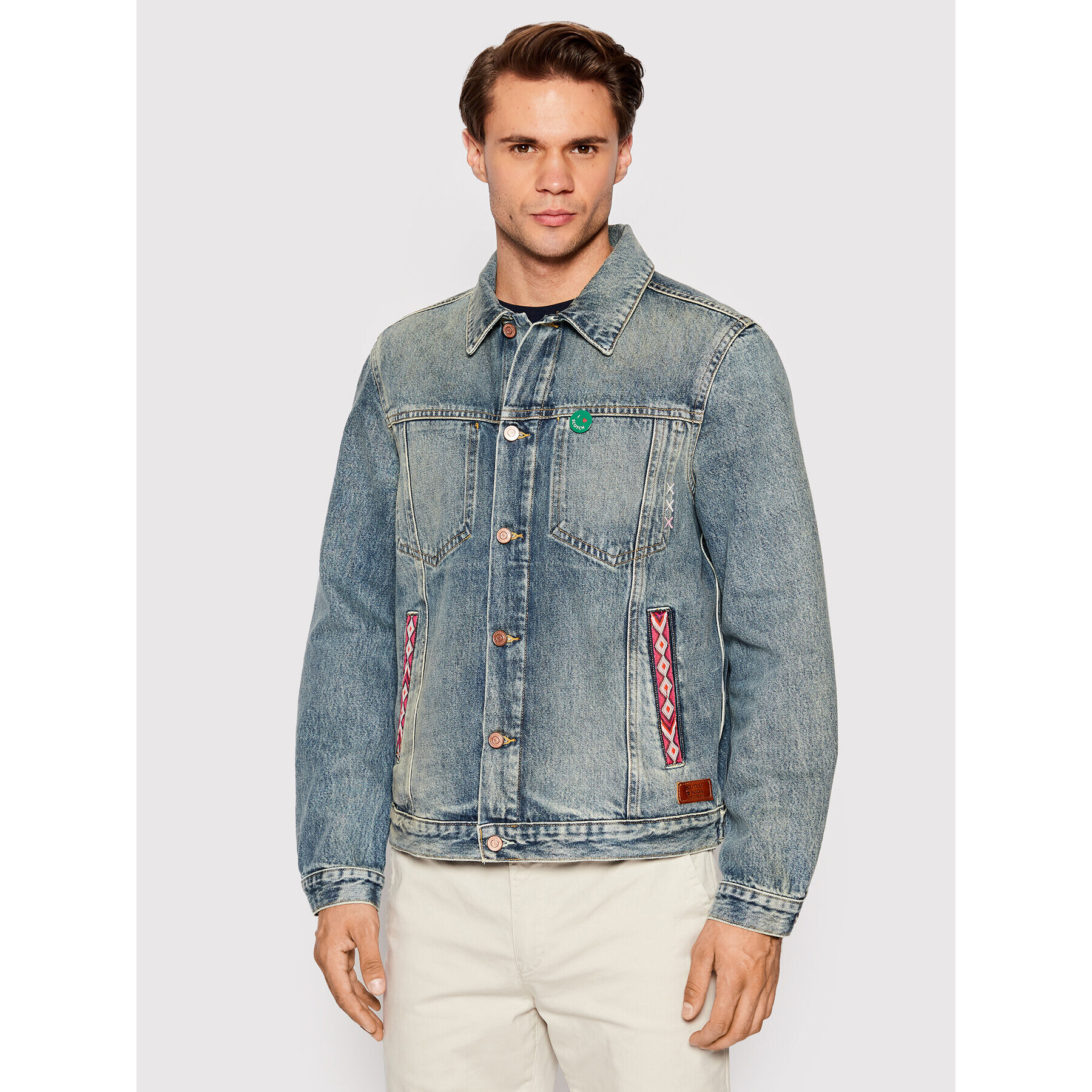 Scotch & Soda Дънково яке 167196 Син Regular Fit - Pepit.bg