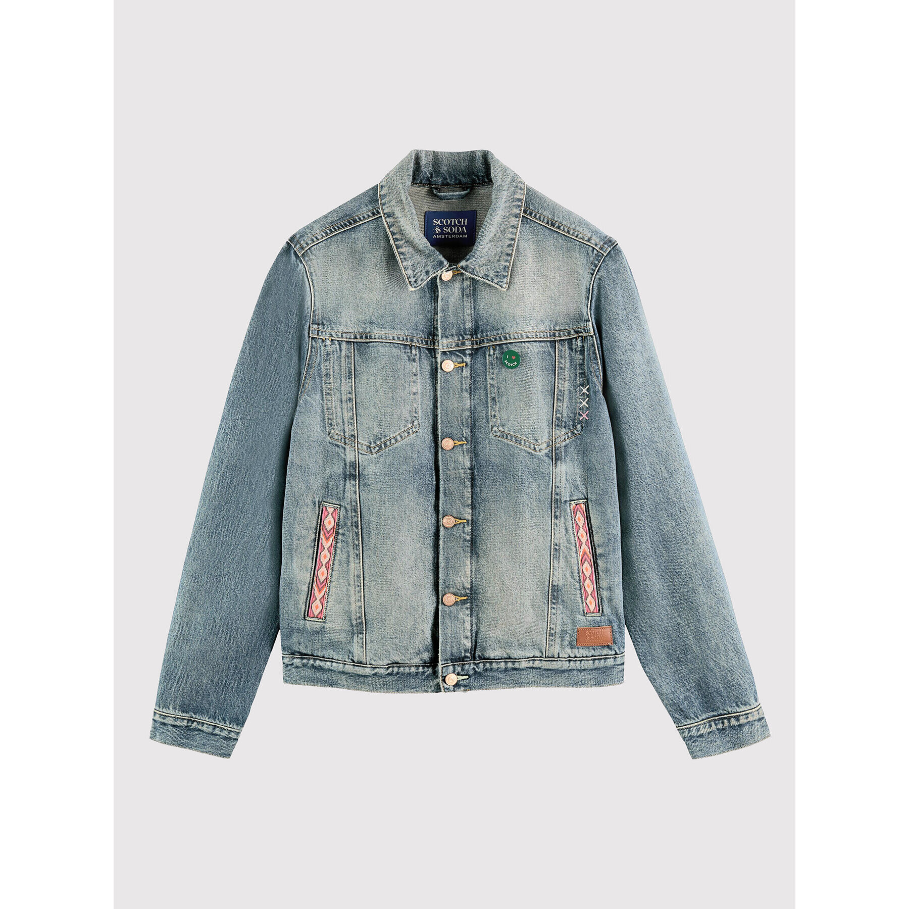 Scotch & Soda Дънково яке 167196 Син Regular Fit - Pepit.bg
