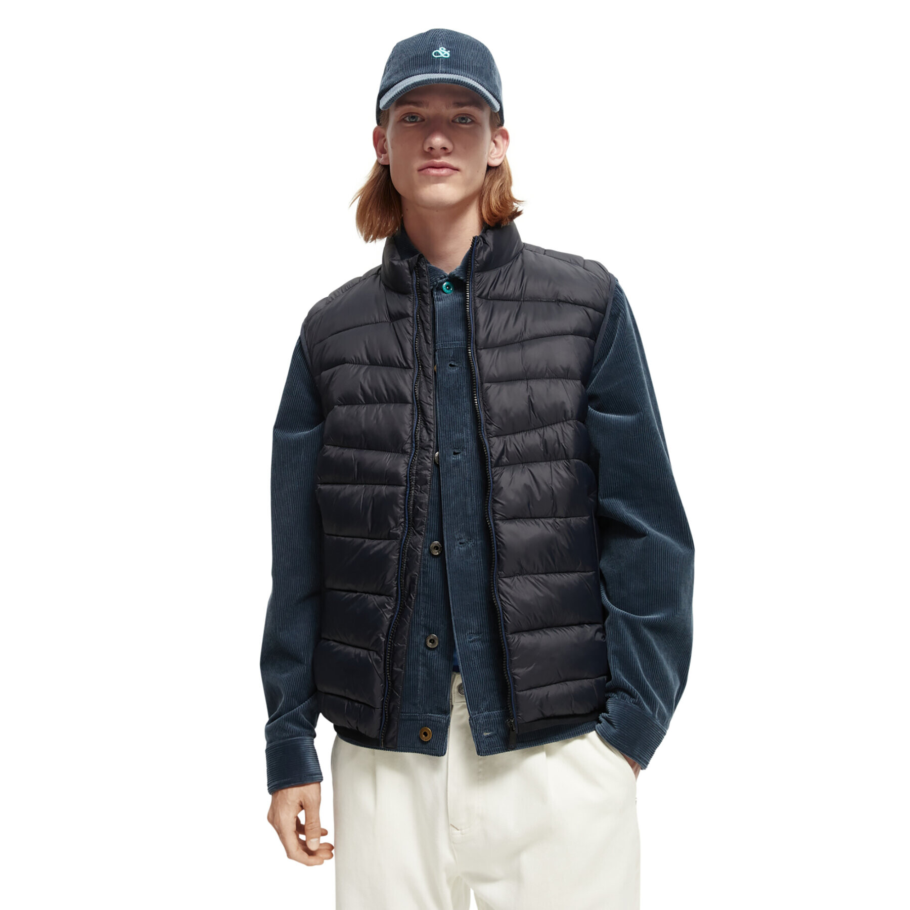 Scotch & Soda Елек 169743 Тъмносин Regular Fit - Pepit.bg