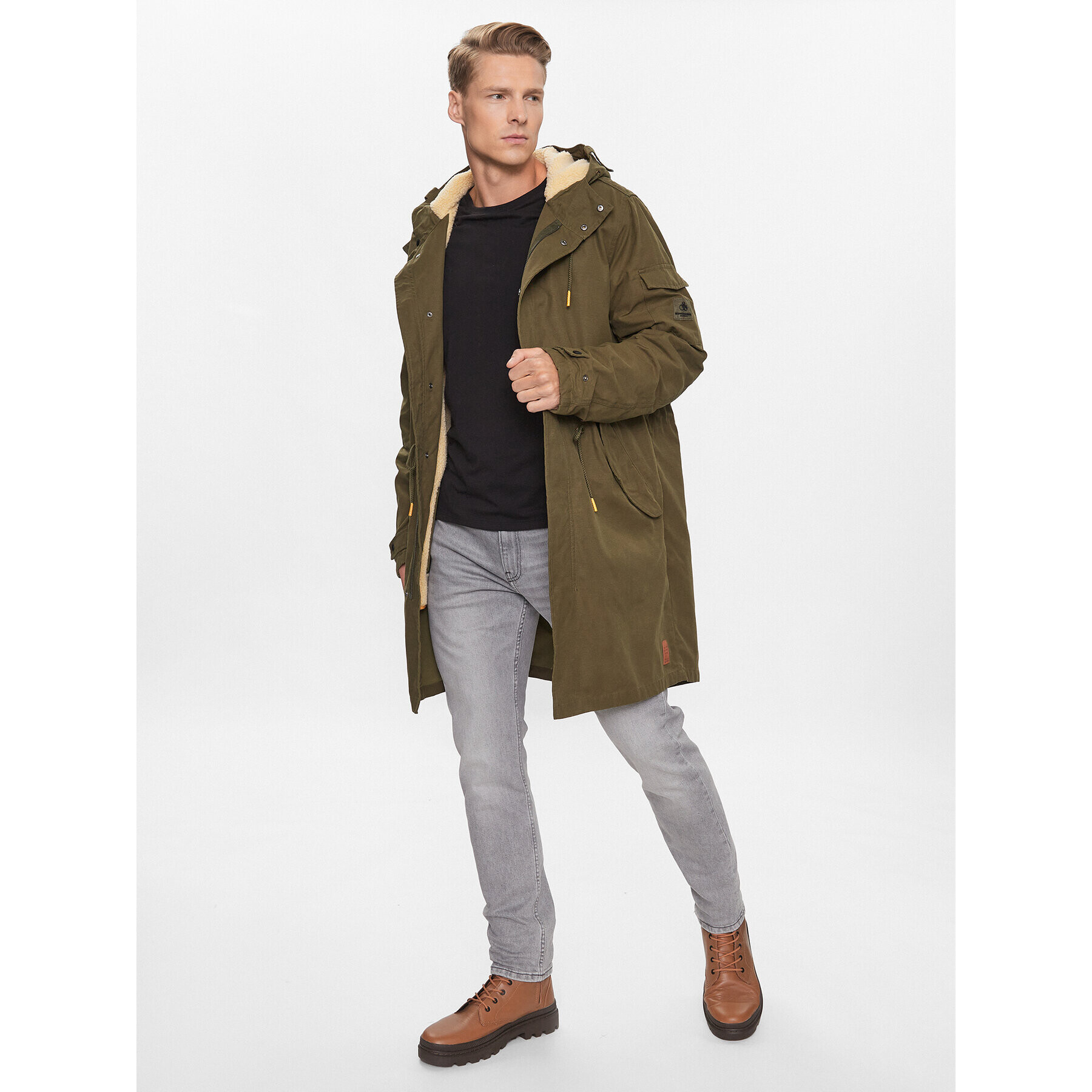 Scotch & Soda Парка 169113 Зелен Regular Fit - Pepit.bg