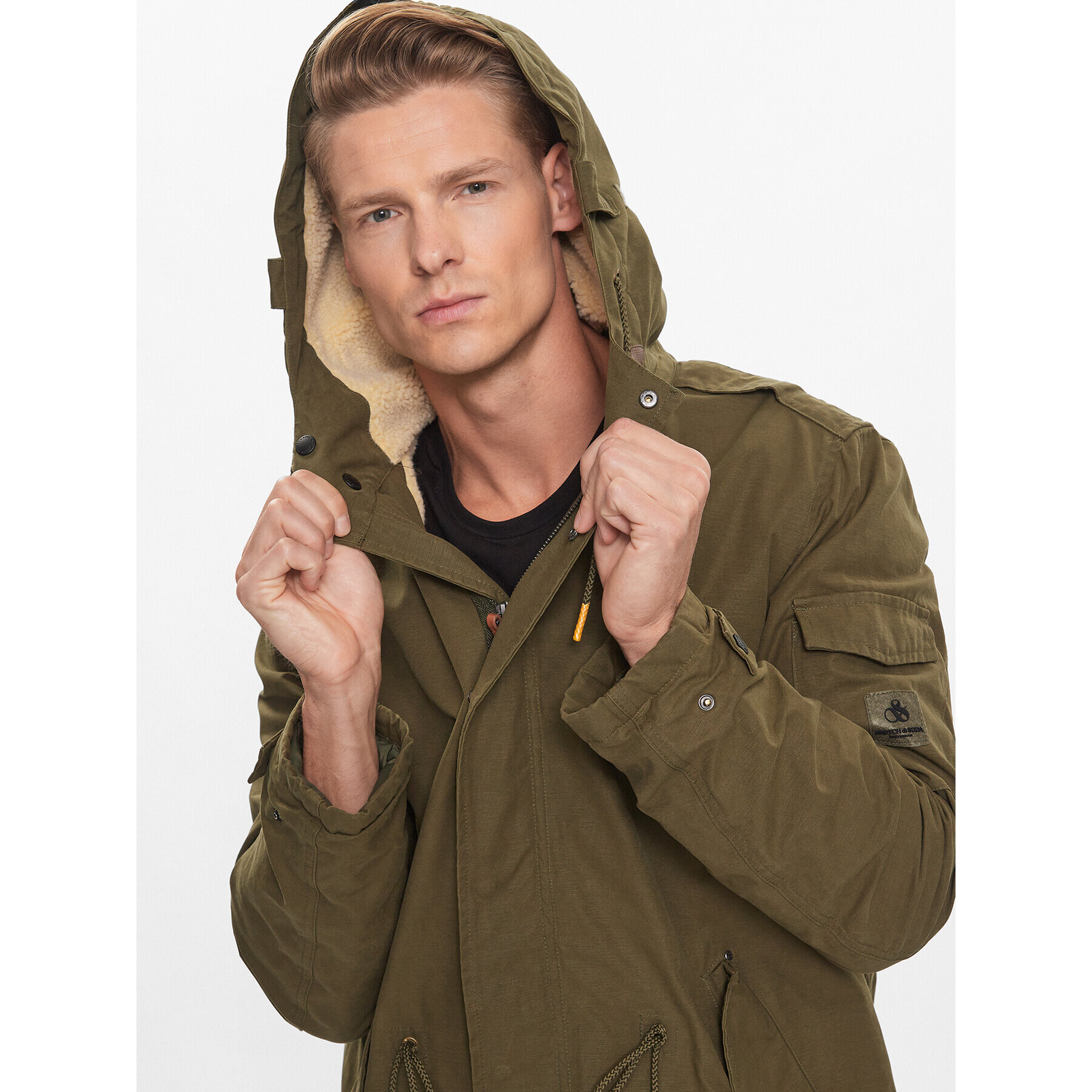 Scotch & Soda Парка 169113 Зелен Regular Fit - Pepit.bg
