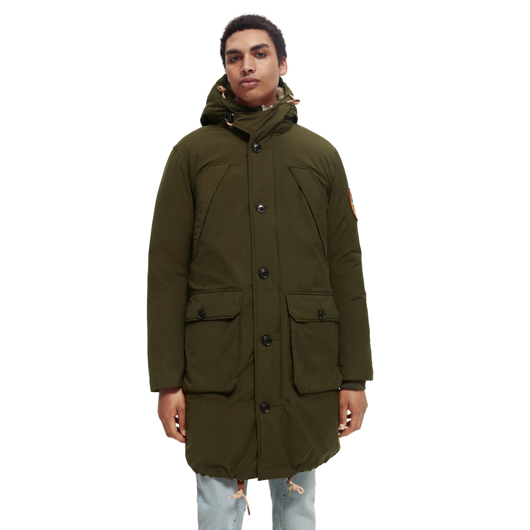 Scotch & Soda Парка 169114 Каки Regular Fit - Pepit.bg