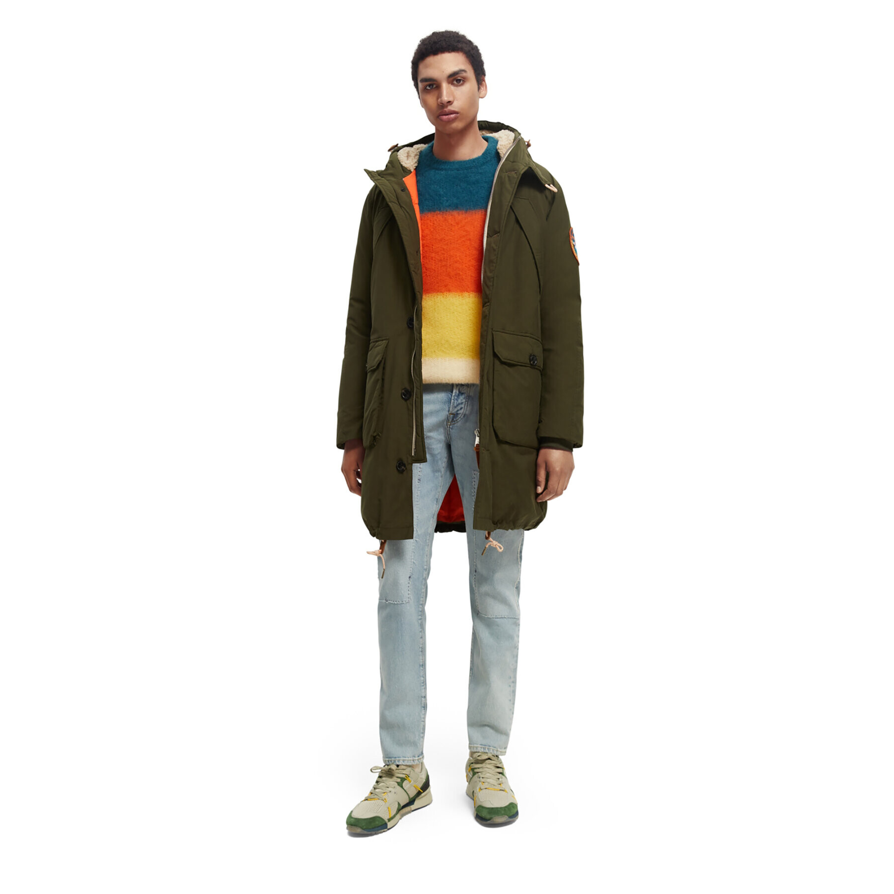 Scotch & Soda Парка 169114 Каки Regular Fit - Pepit.bg