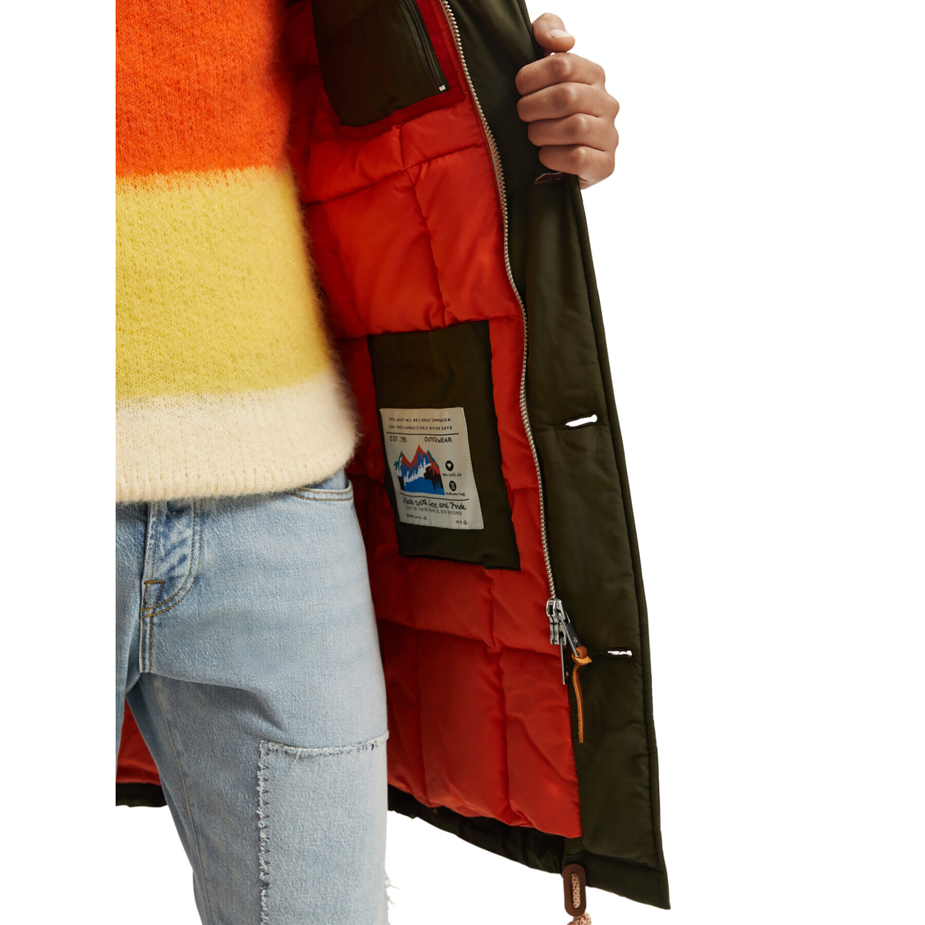 Scotch & Soda Парка 169114 Каки Regular Fit - Pepit.bg