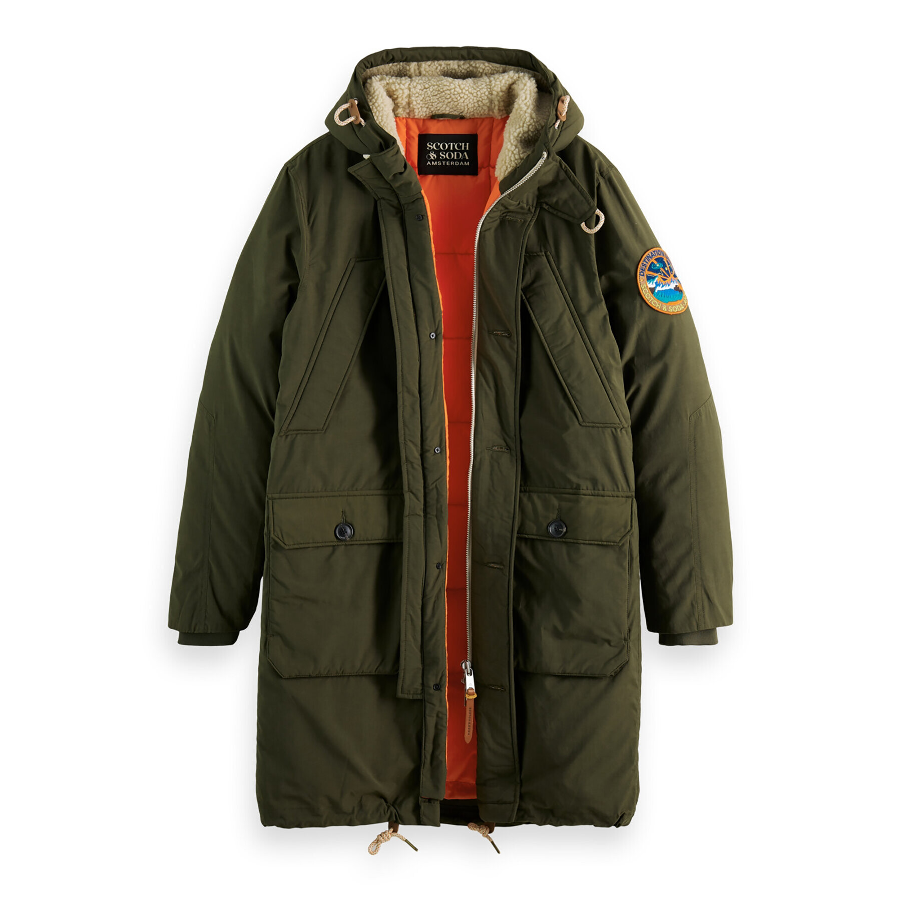 Scotch & Soda Парка 169114 Каки Regular Fit - Pepit.bg