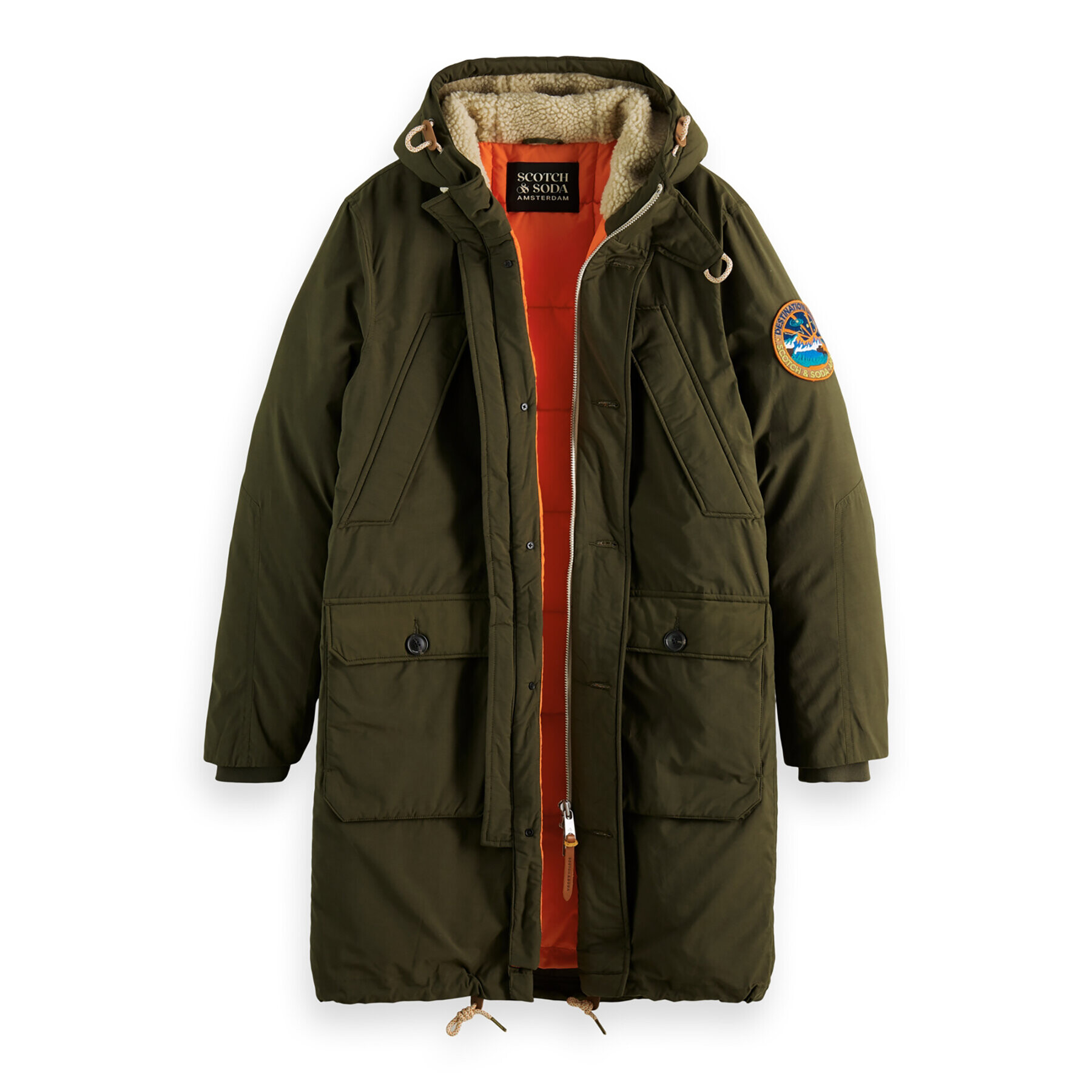 Scotch & Soda Парка 169114 Каки Regular Fit - Pepit.bg