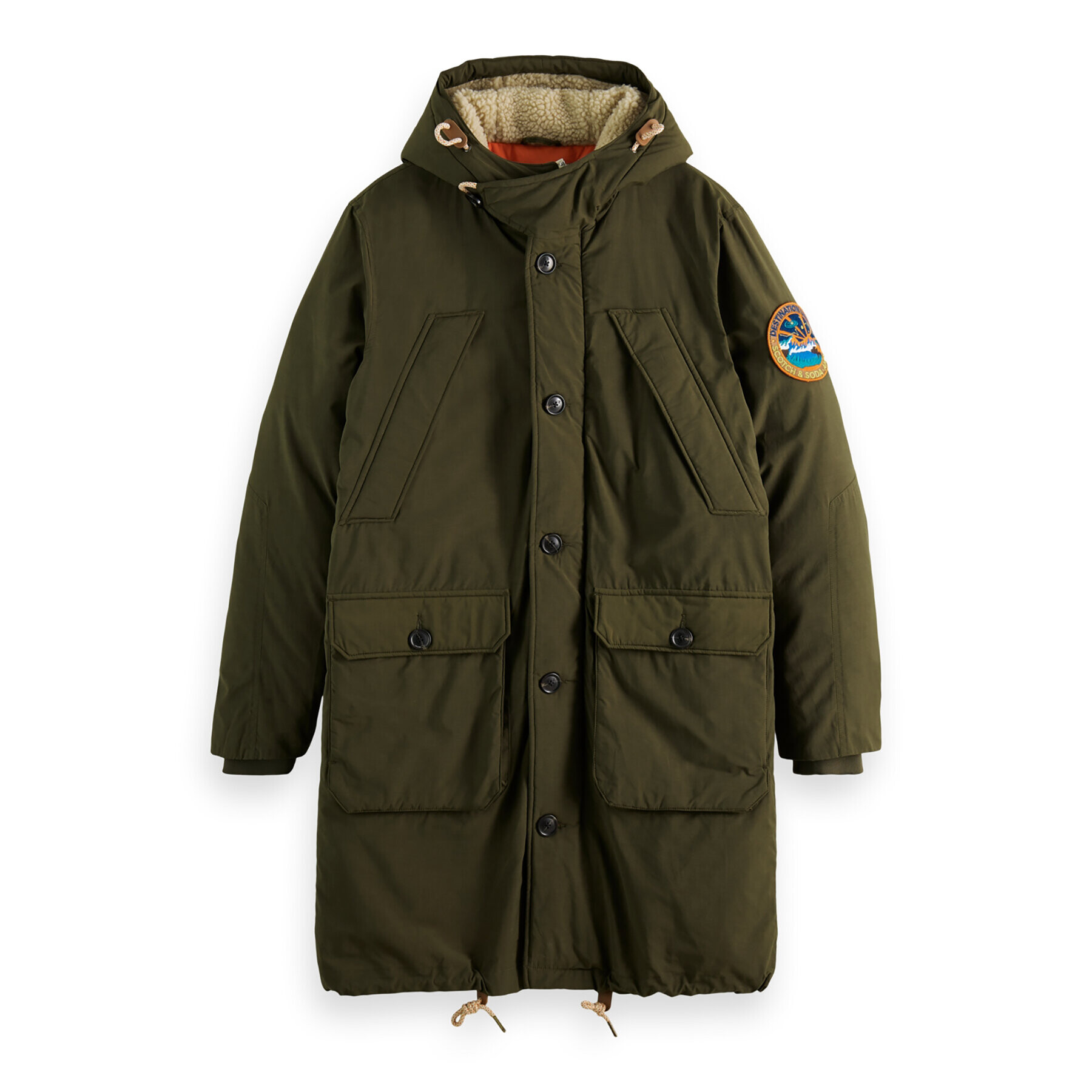 Scotch & Soda Парка 169114 Каки Regular Fit - Pepit.bg