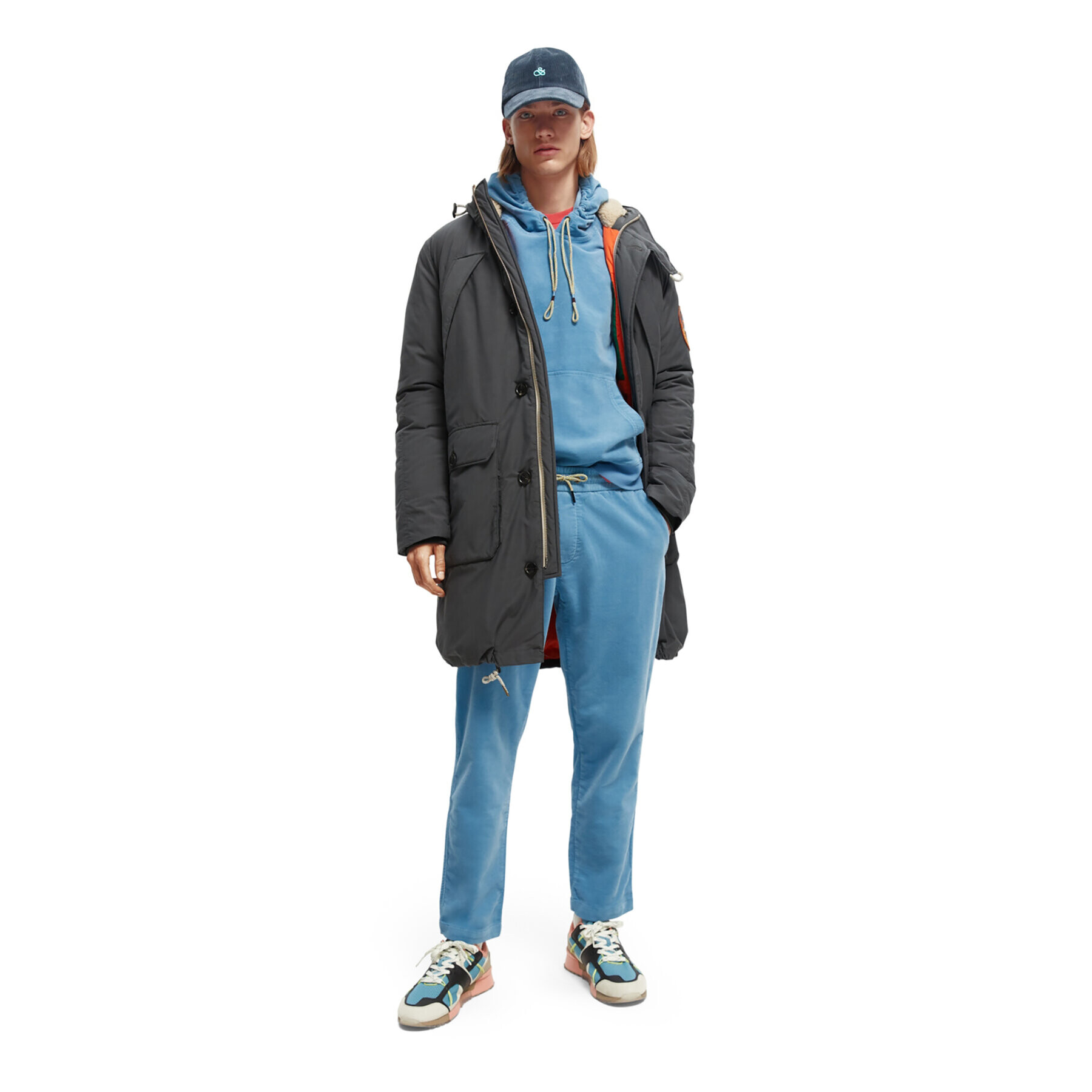 Scotch & Soda Парка 169114 Сив Regular Fit - Pepit.bg