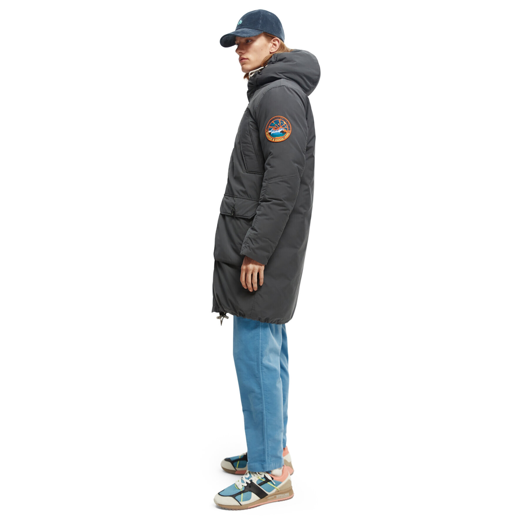 Scotch & Soda Парка 169114 Сив Regular Fit - Pepit.bg