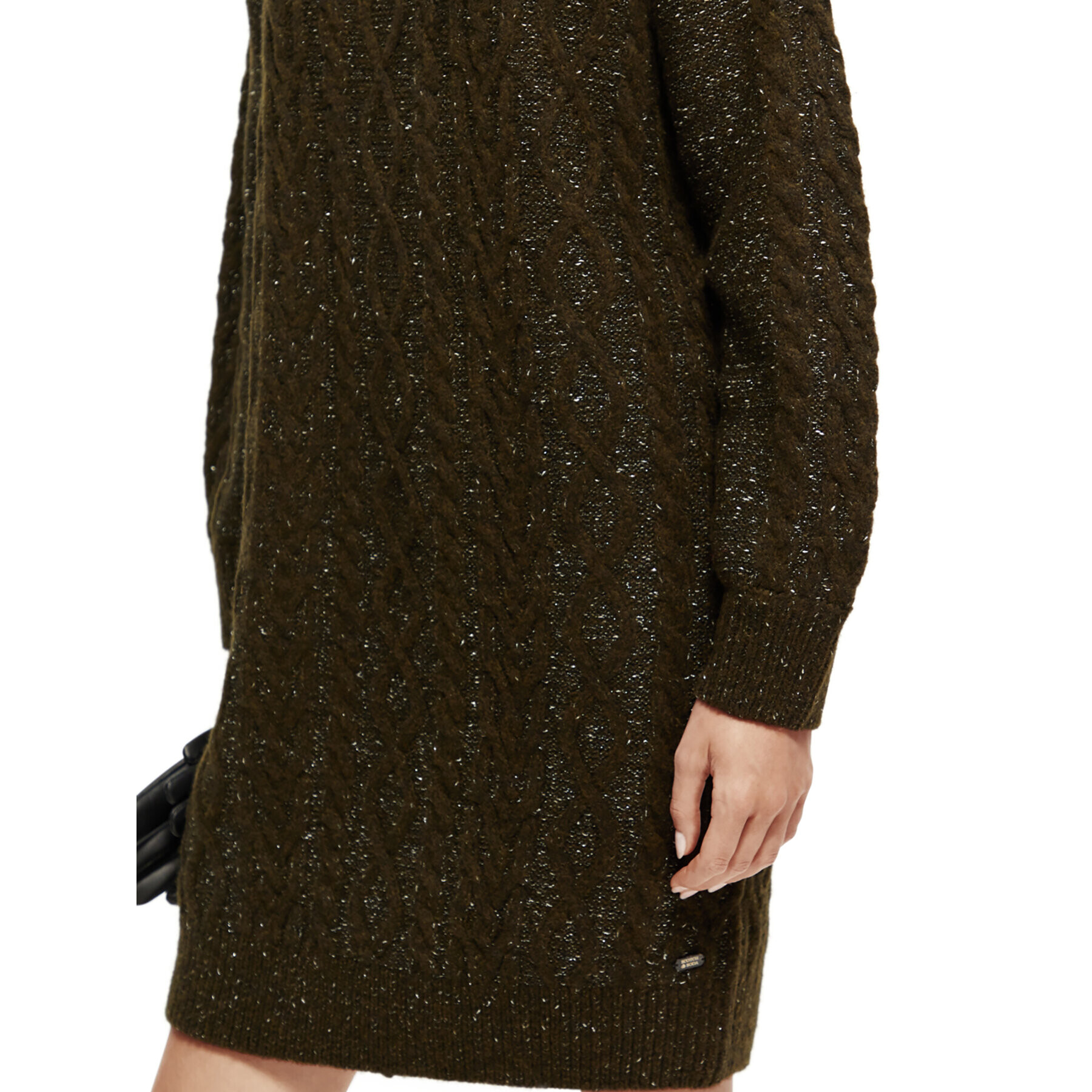Scotch & Soda Плетена рокля 169560 Зелен Regular Fit - Pepit.bg