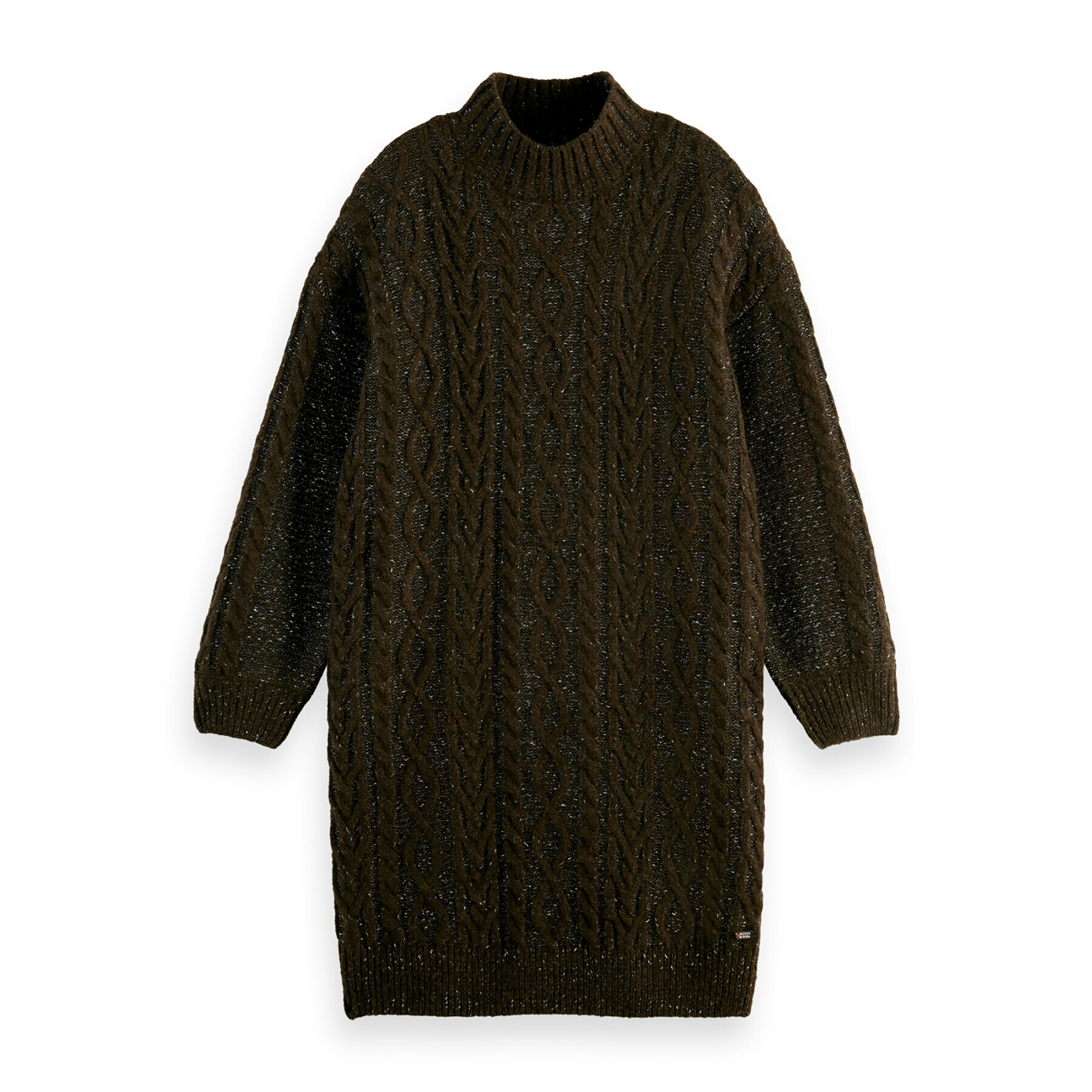 Scotch & Soda Плетена рокля 169560 Зелен Regular Fit - Pepit.bg