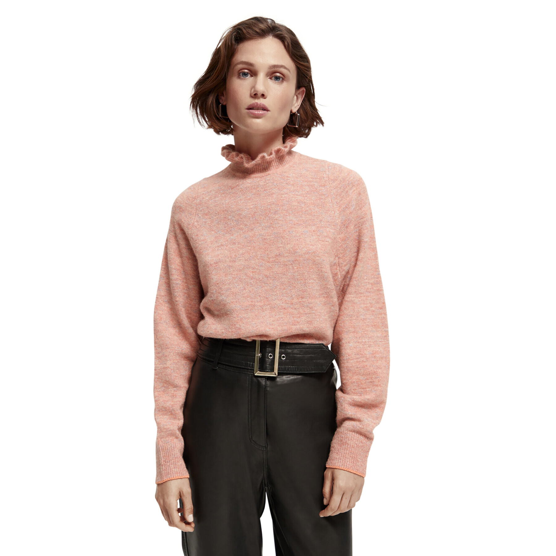 Scotch & Soda Поло 168904 Розов Relaxed Fit - Pepit.bg